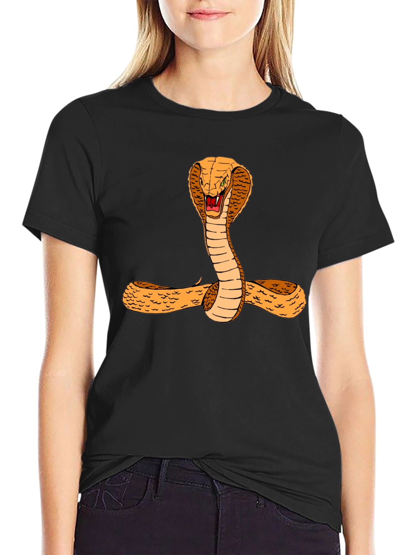 Cobra Graphic Tee - Bold Snake Design