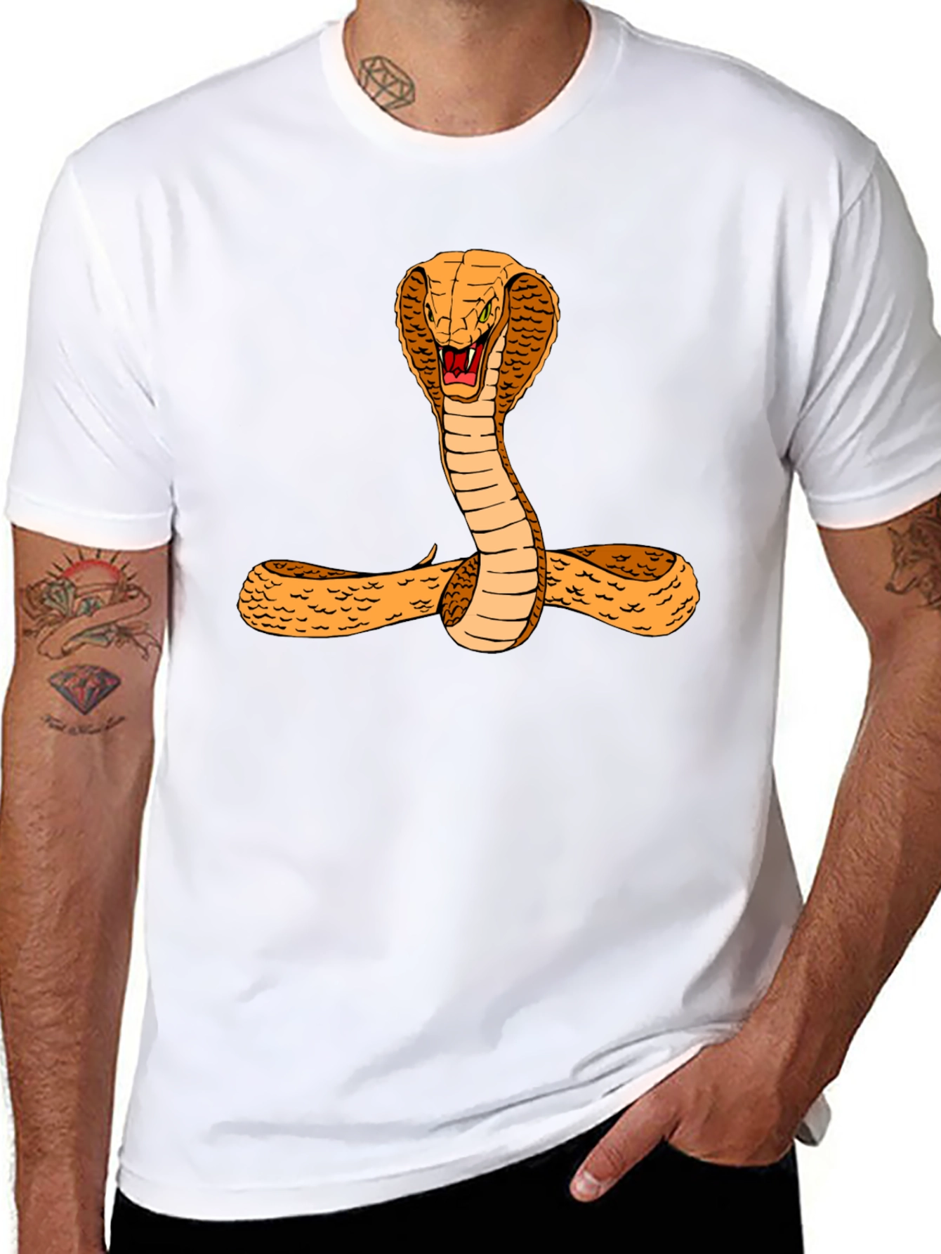 Cobra Graphic Tee - Bold Snake Design