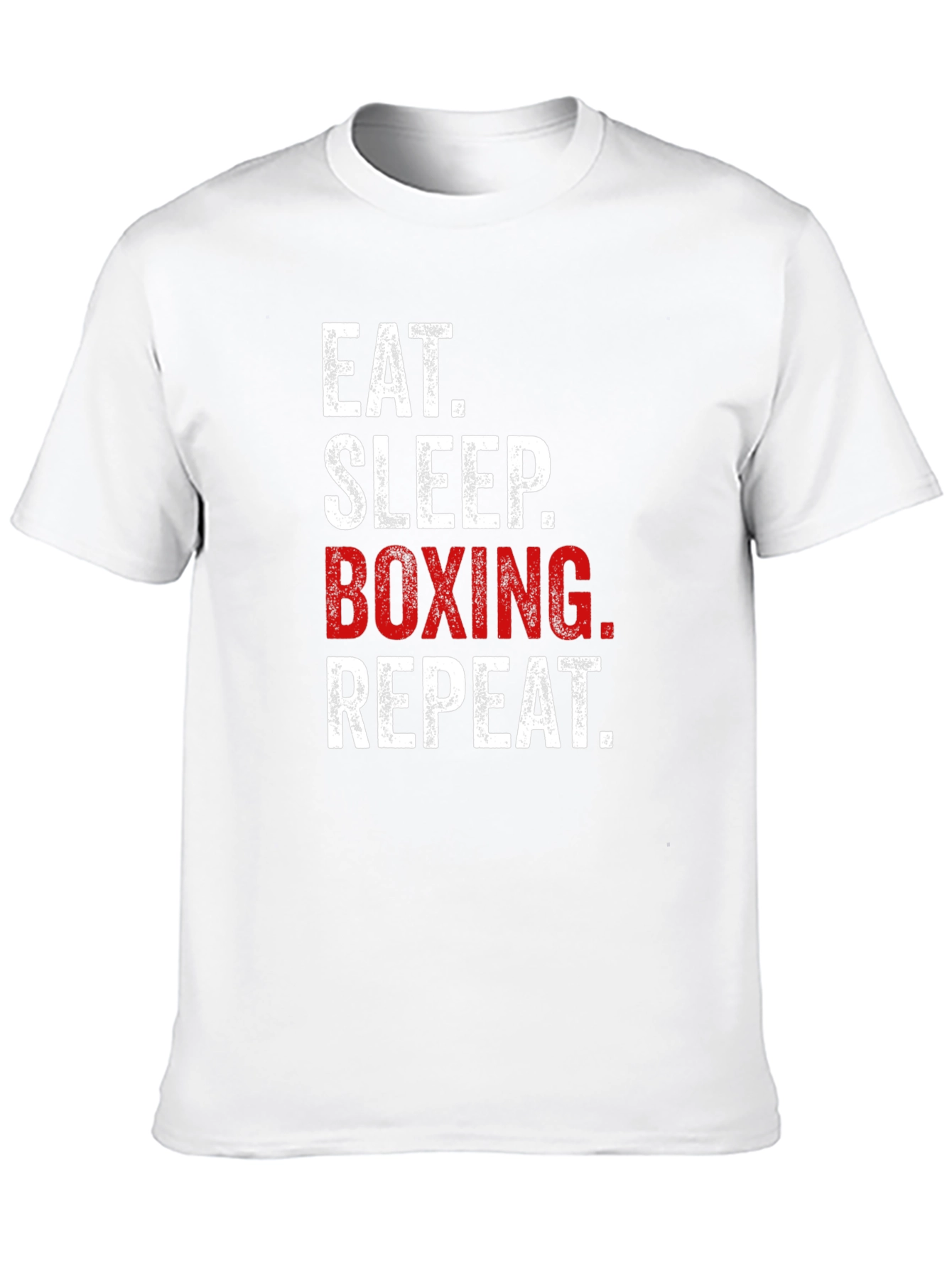 Eat Sleep Boxing Repeat - Mens Black Graphic Tee