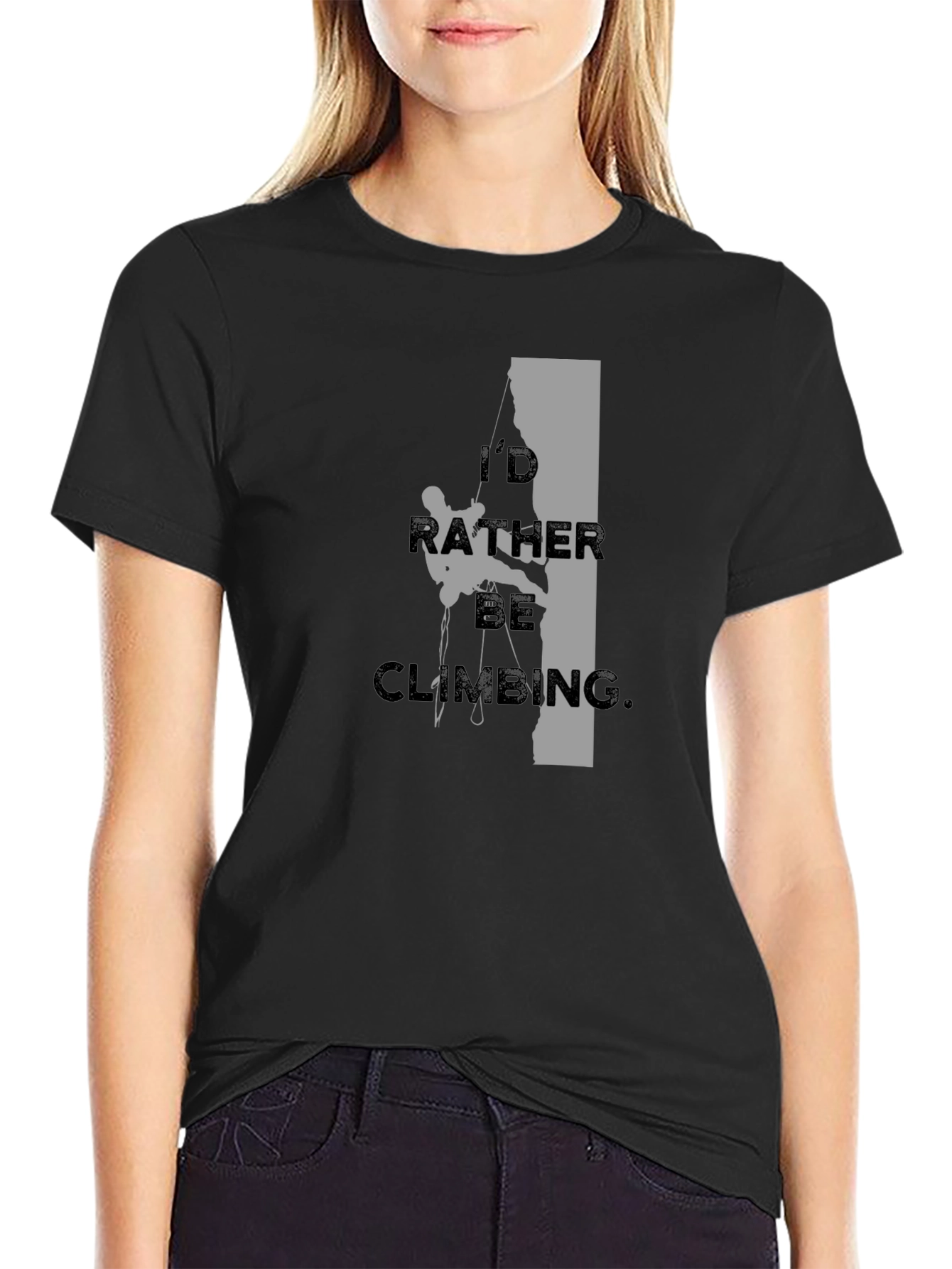 Rock Climbing T-Shirt - Id Rather Be Climbing Tee