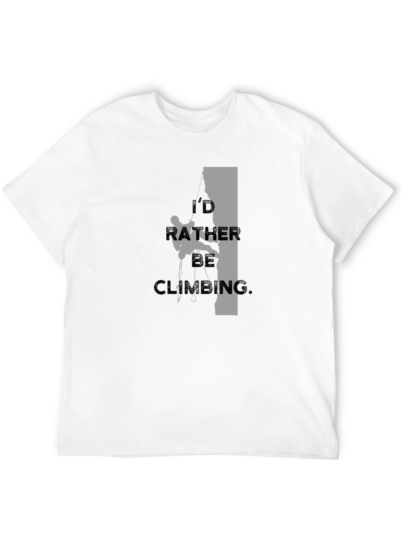 Rock Climbing T-Shirt - Id Rather Be Climbing Tee
