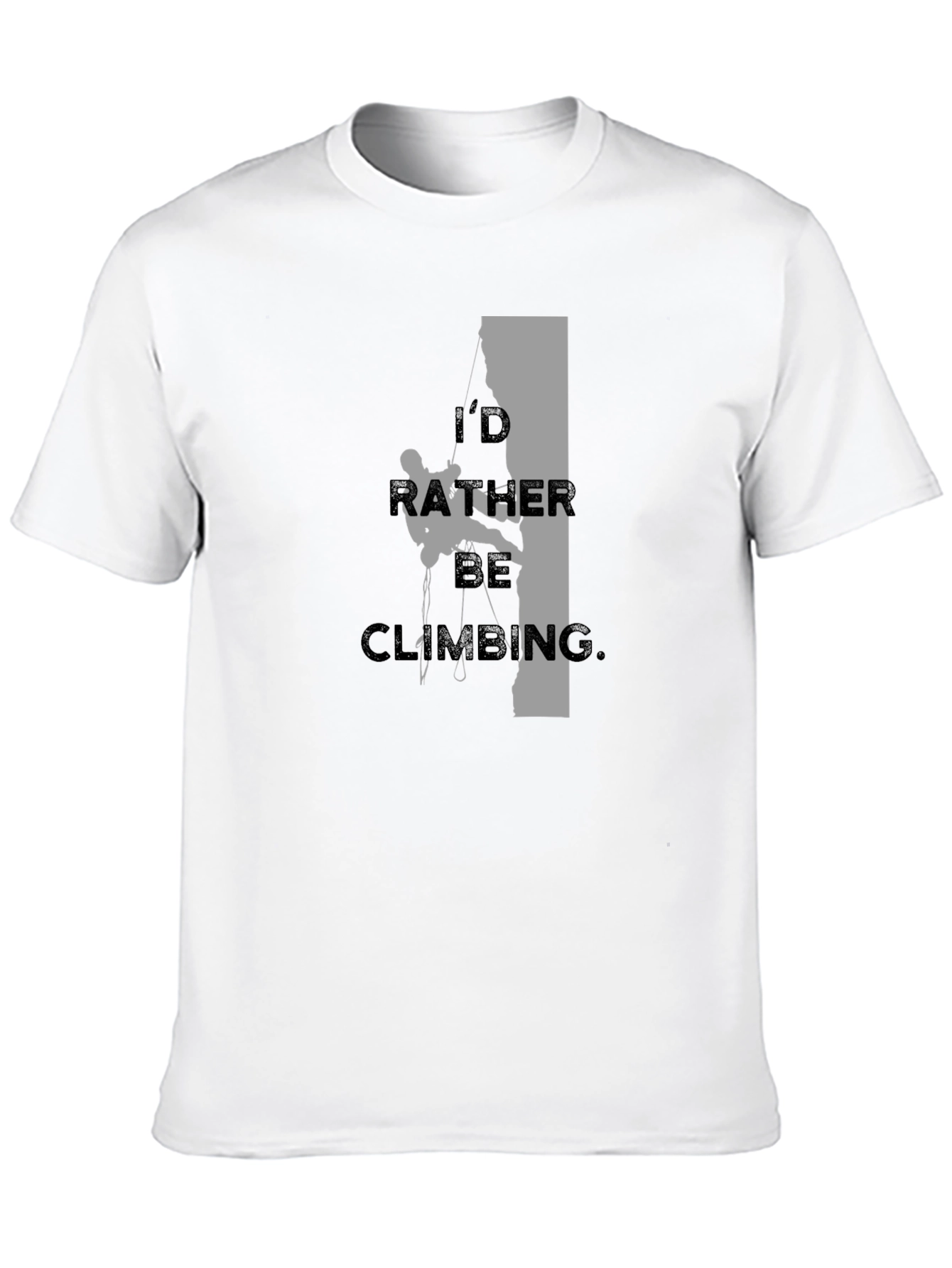 Rock Climbing T-Shirt - Id Rather Be Climbing Tee