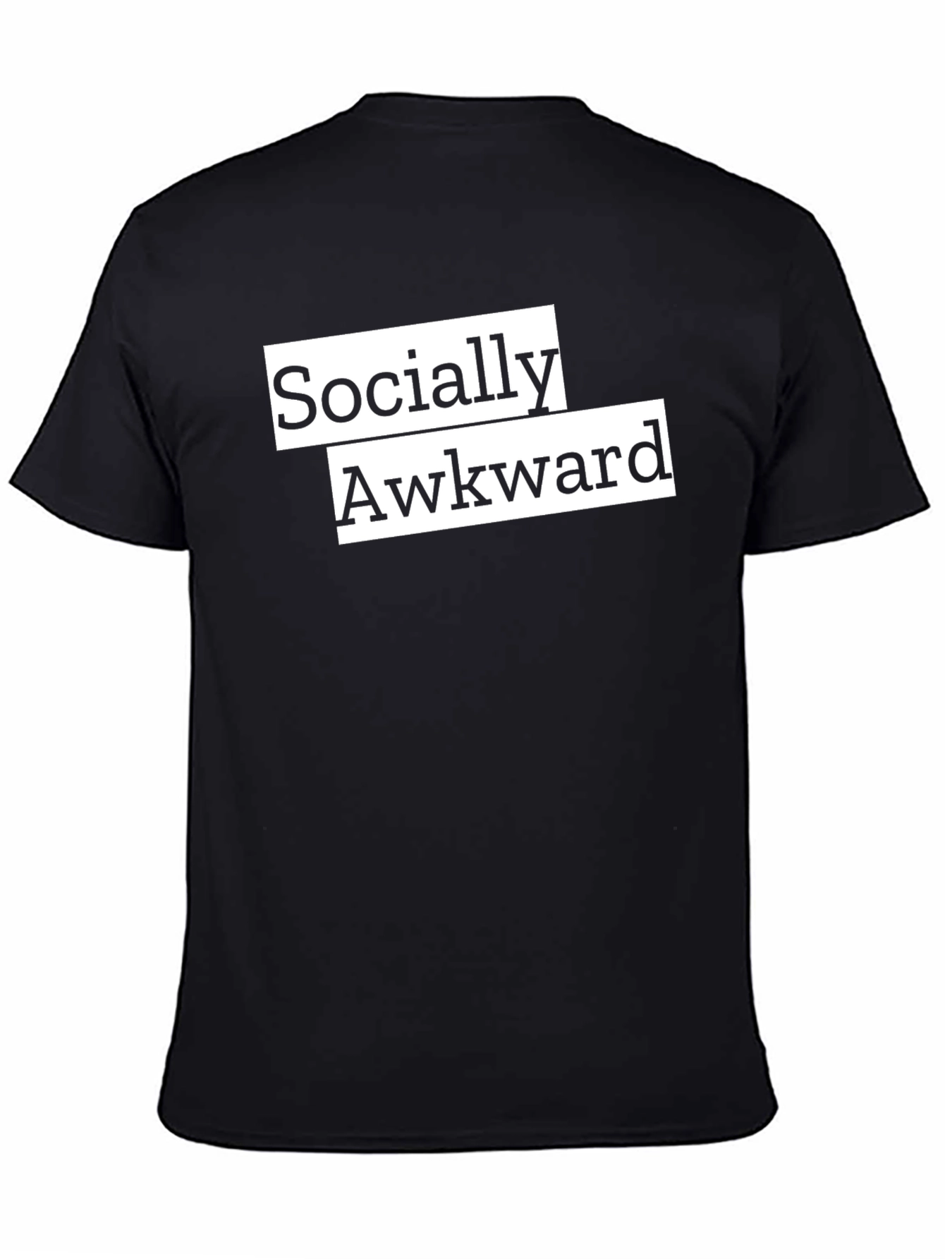 Socially Awkward Graphic Tee - Black