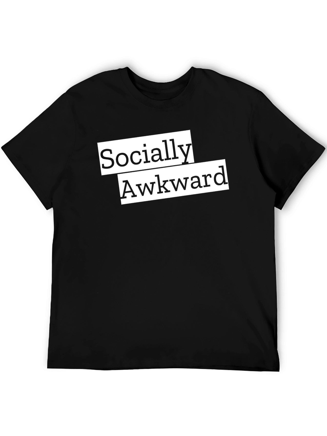 Socially Awkward Graphic Tee - Black
