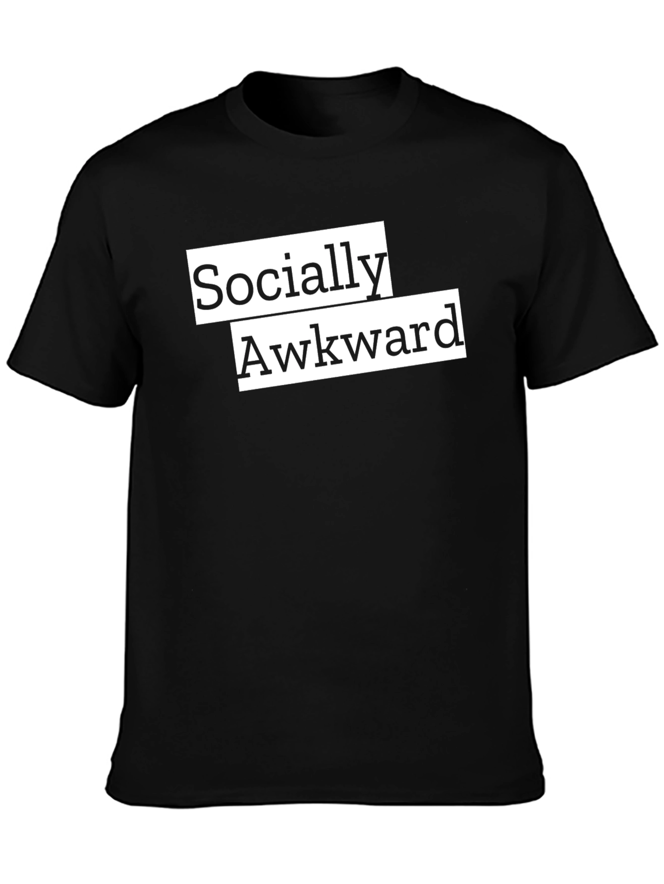 Socially Awkward Graphic Tee - Black