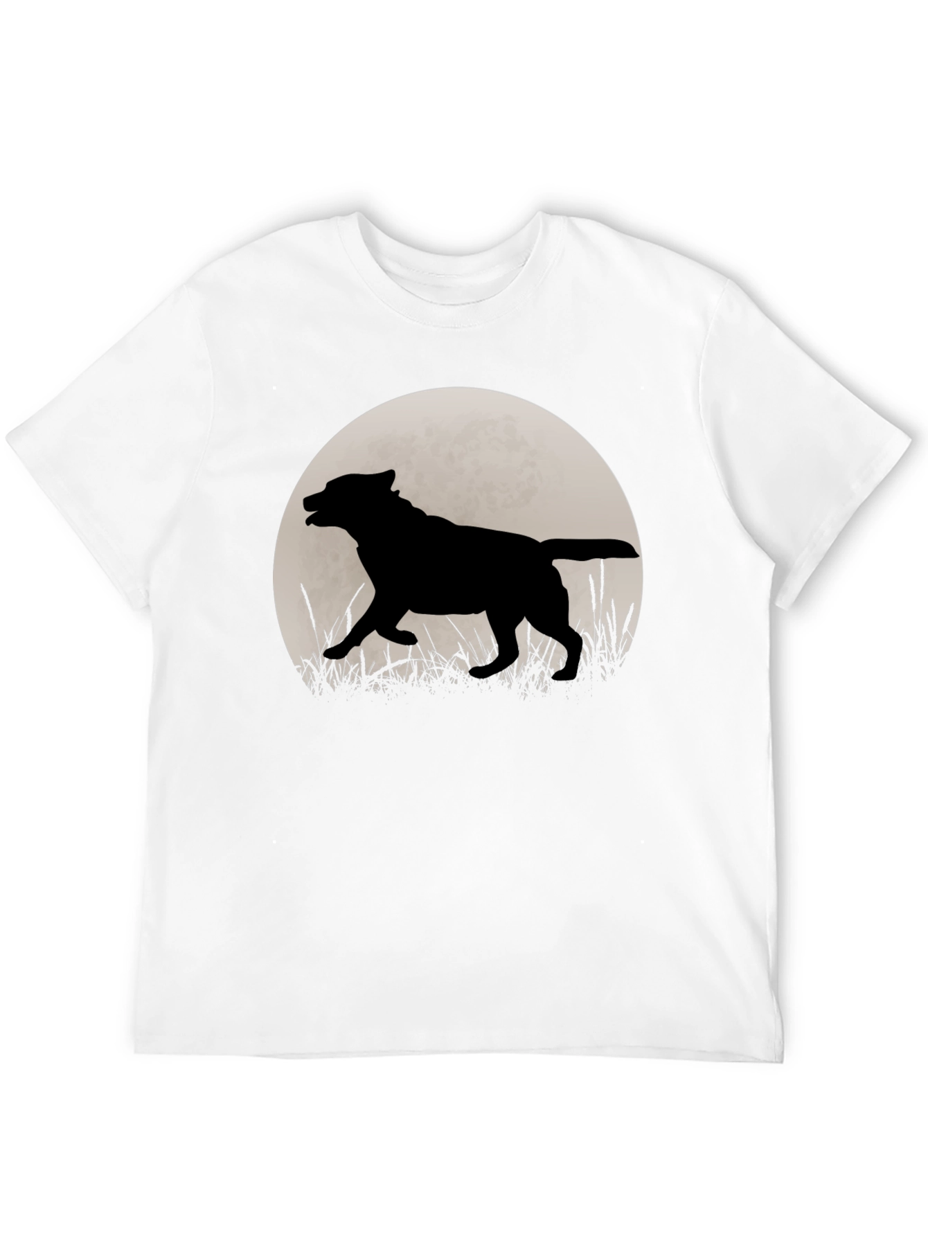 Wolf Silhouette Moon Graphic T-Shirt