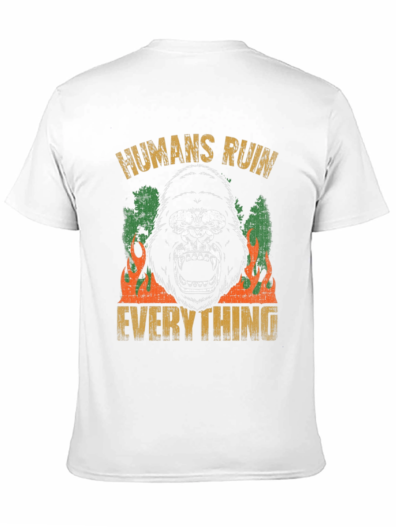 Humans Ruin Everything Gorilla Graphic Tee