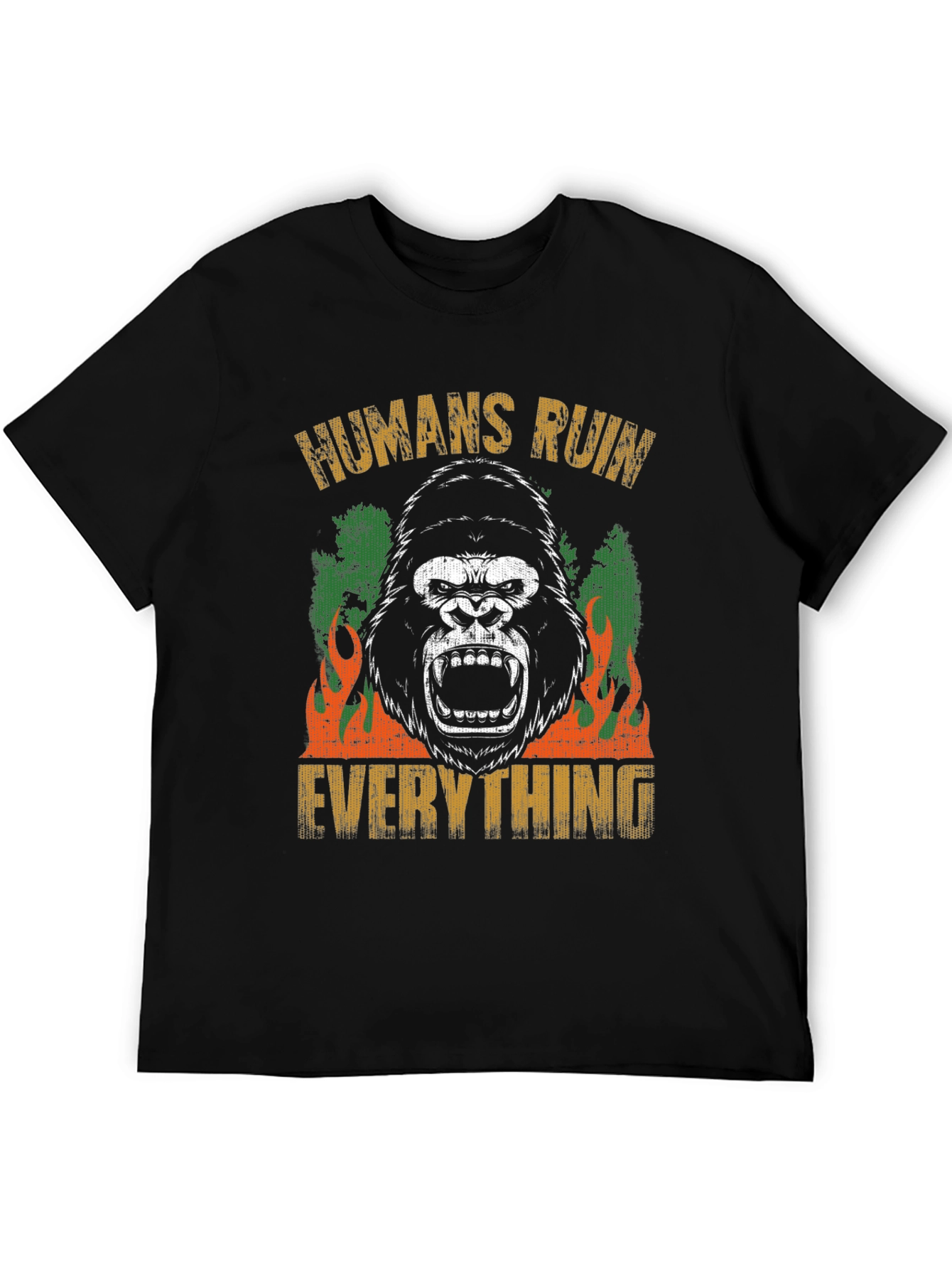 Humans Ruin Everything Gorilla Graphic Tee