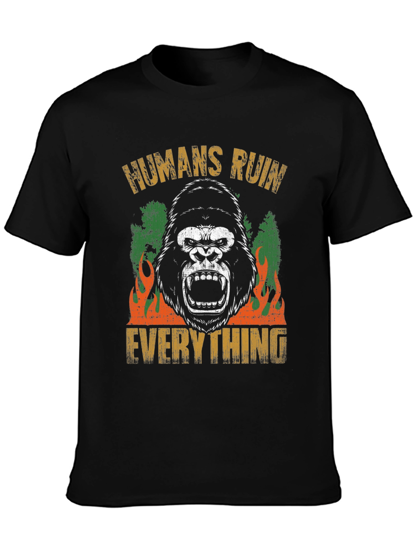Humans Ruin Everything Gorilla Graphic Tee