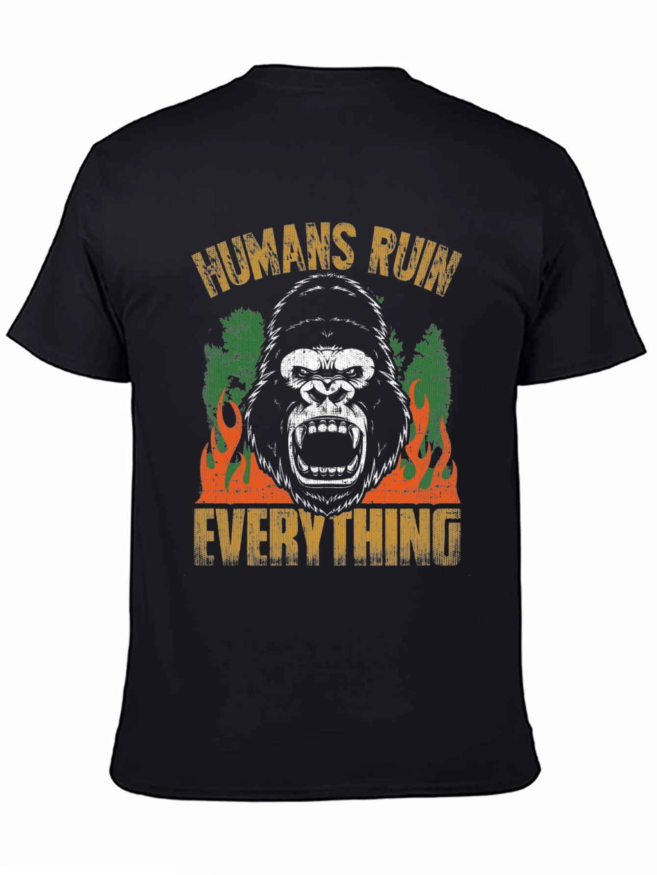 Humans Ruin Everything Gorilla Graphic Tee