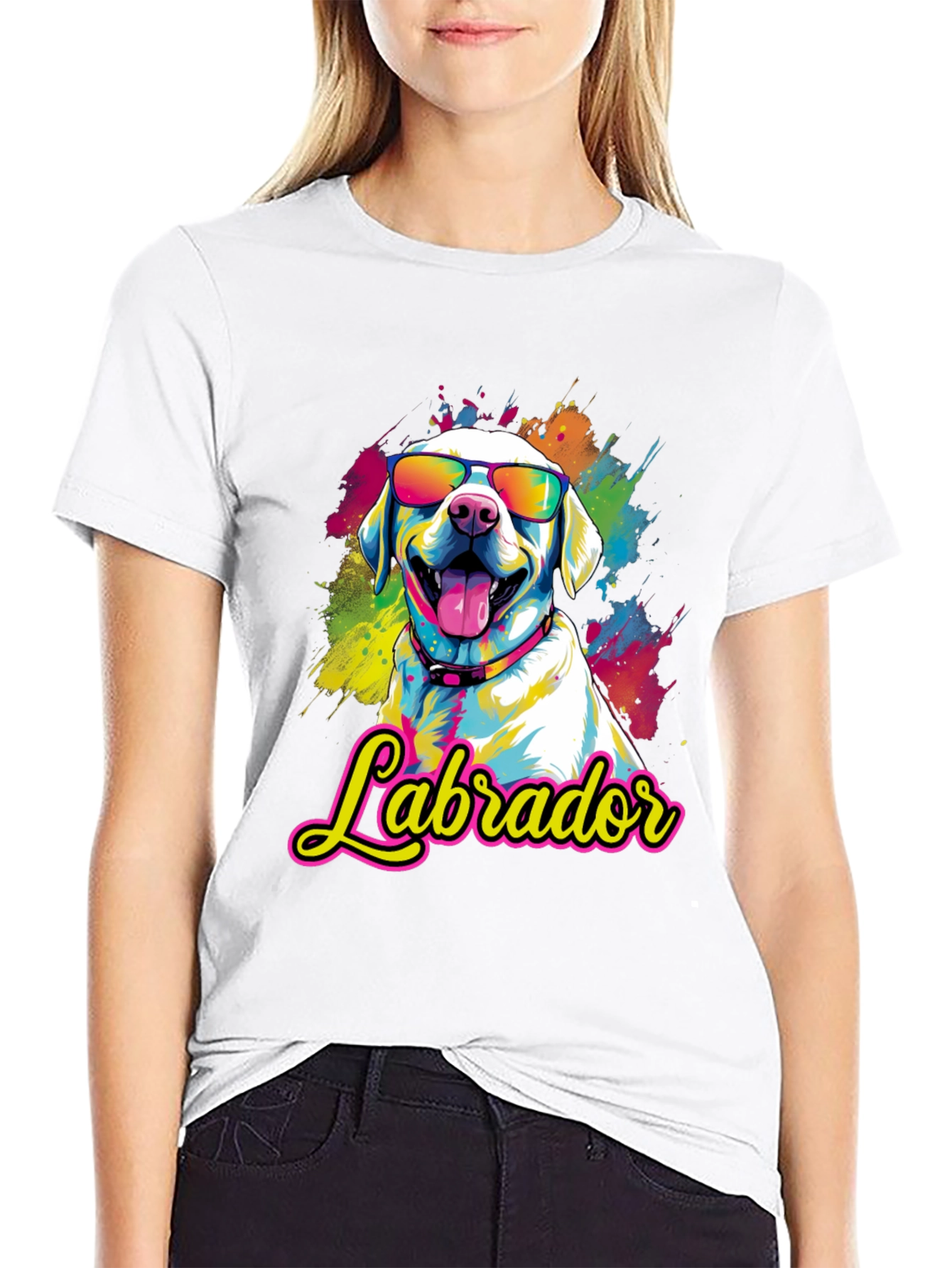 Cool Labrador Dog Graphic T-Shirt