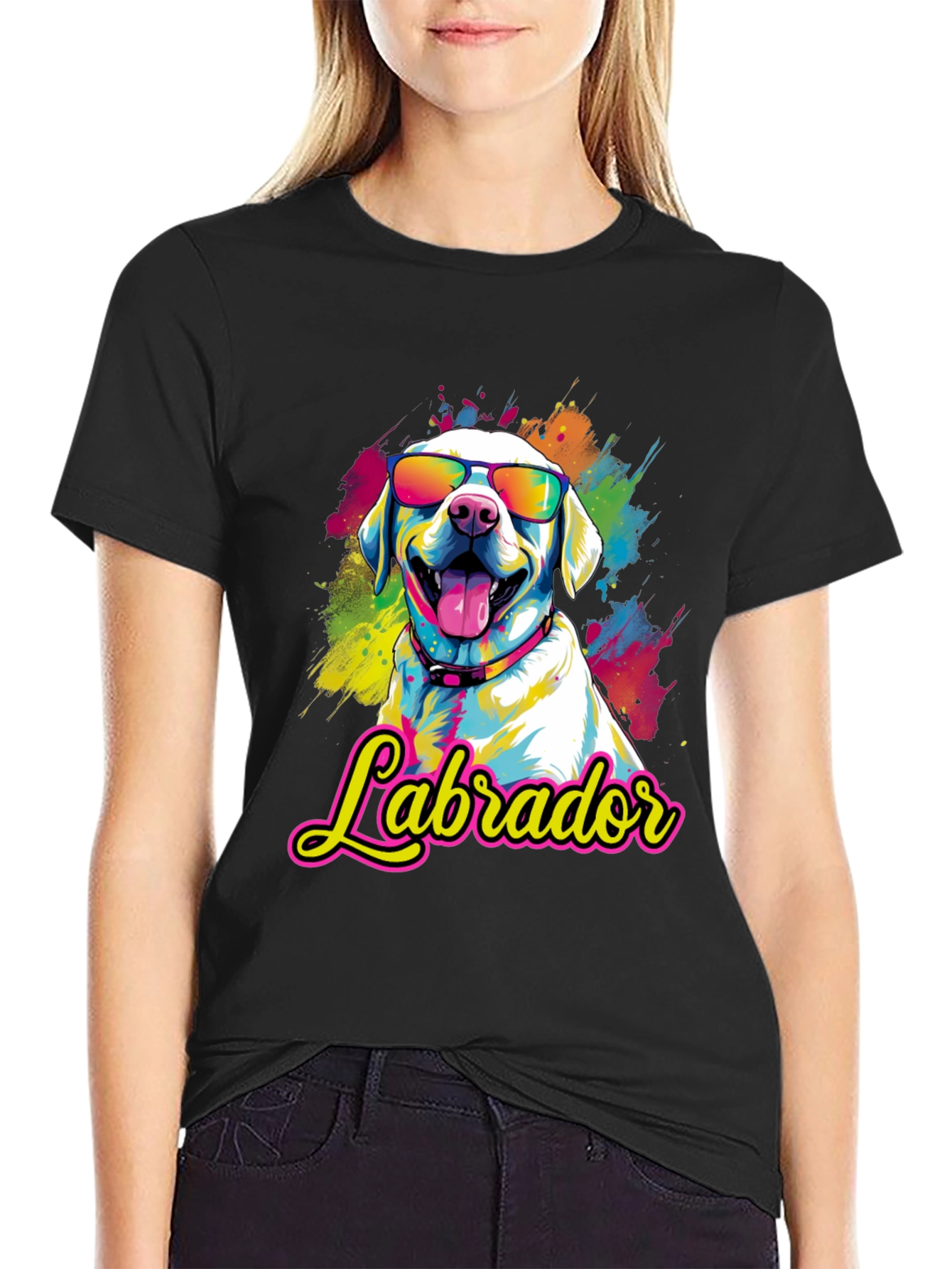 Cool Labrador Dog Graphic T-Shirt