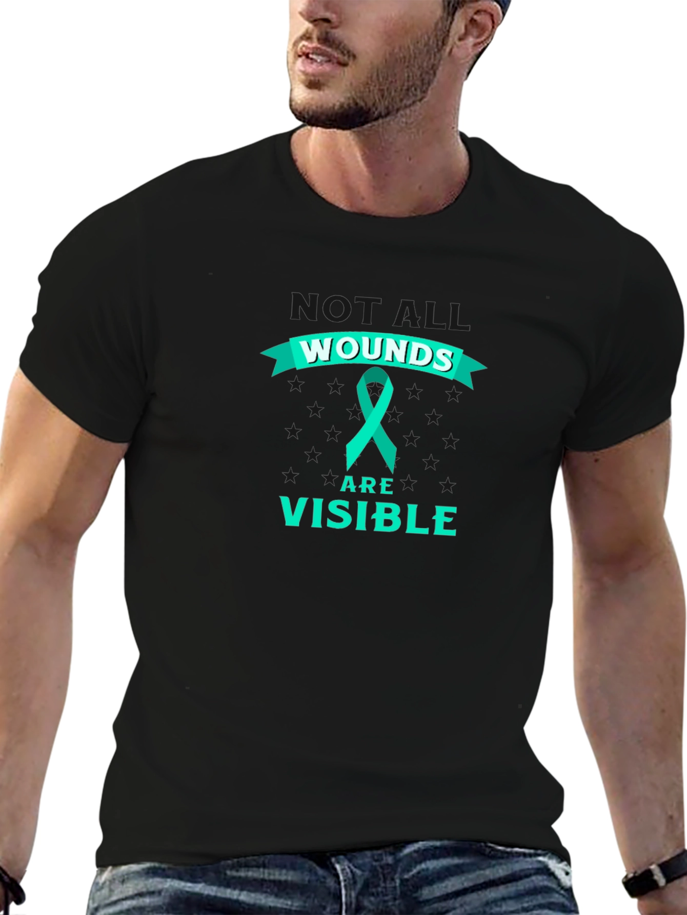 Wounds Are Visible T-Shirt - Mental Health Awareness
