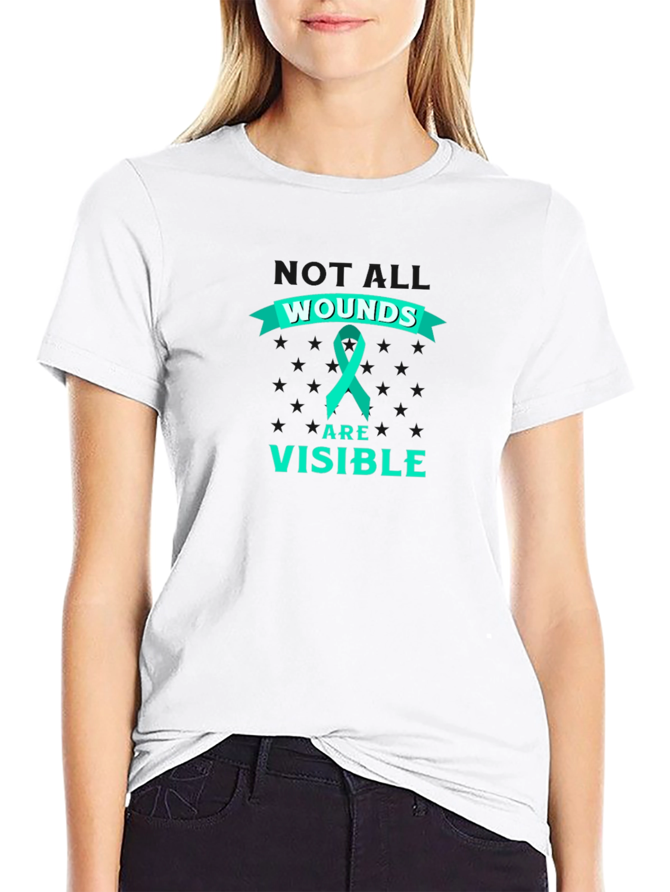 Wounds Are Visible T-Shirt - Mental Health Awareness