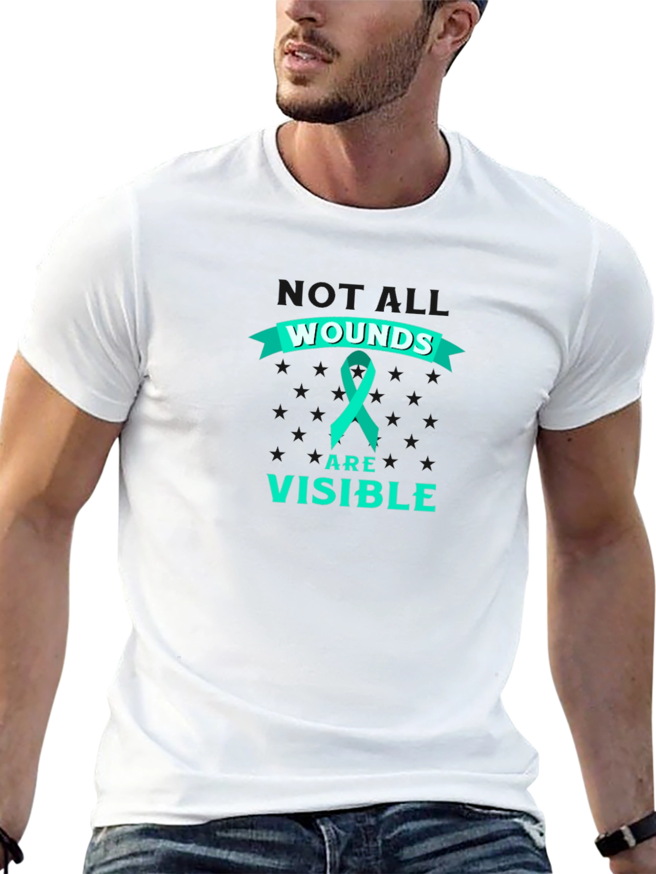 Wounds Are Visible T-Shirt - Mental Health Awareness