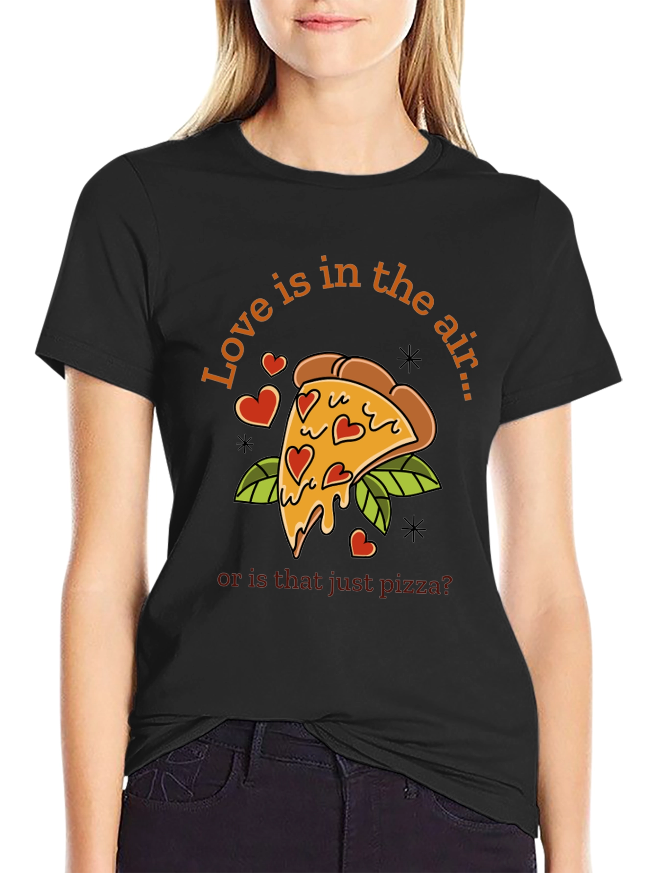 Love & Pizza T-Shirt - Funny Valentines Day Tee