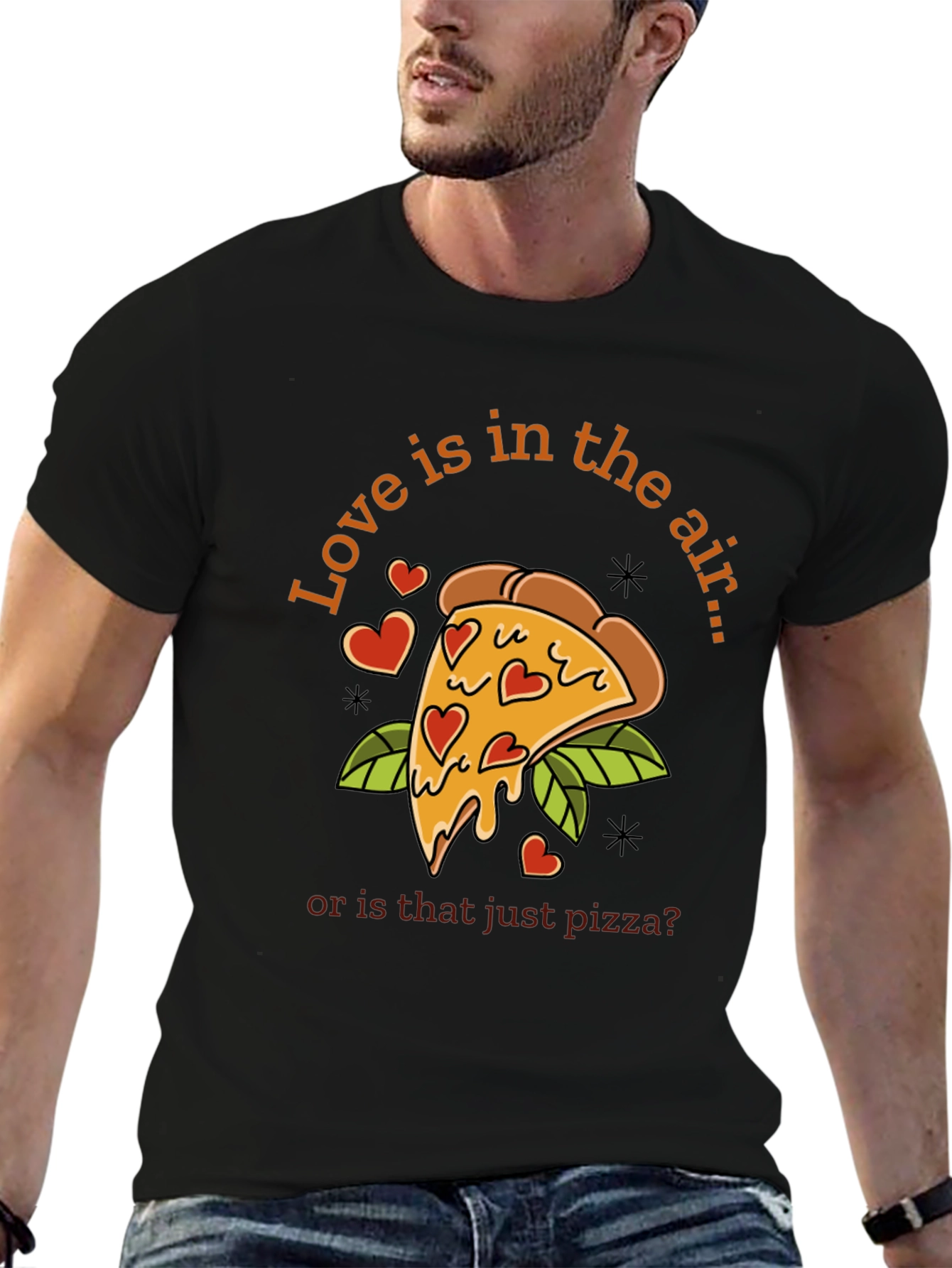 Love & Pizza T-Shirt - Funny Valentines Day Tee