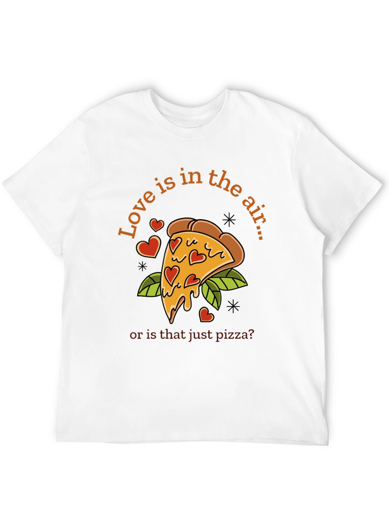 Love & Pizza T-Shirt - Funny Valentines Day Tee