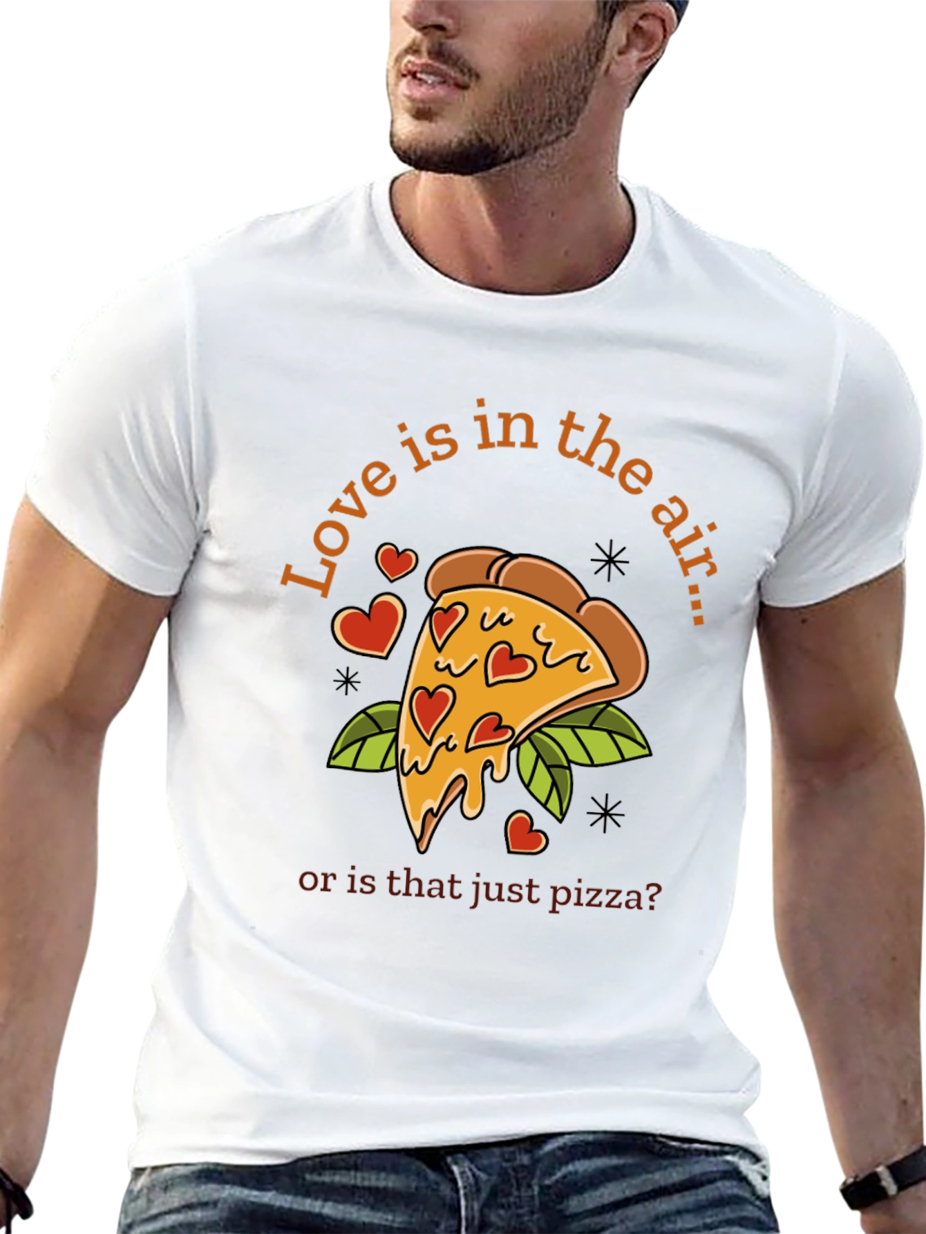Love & Pizza T-Shirt - Funny Valentines Day Tee