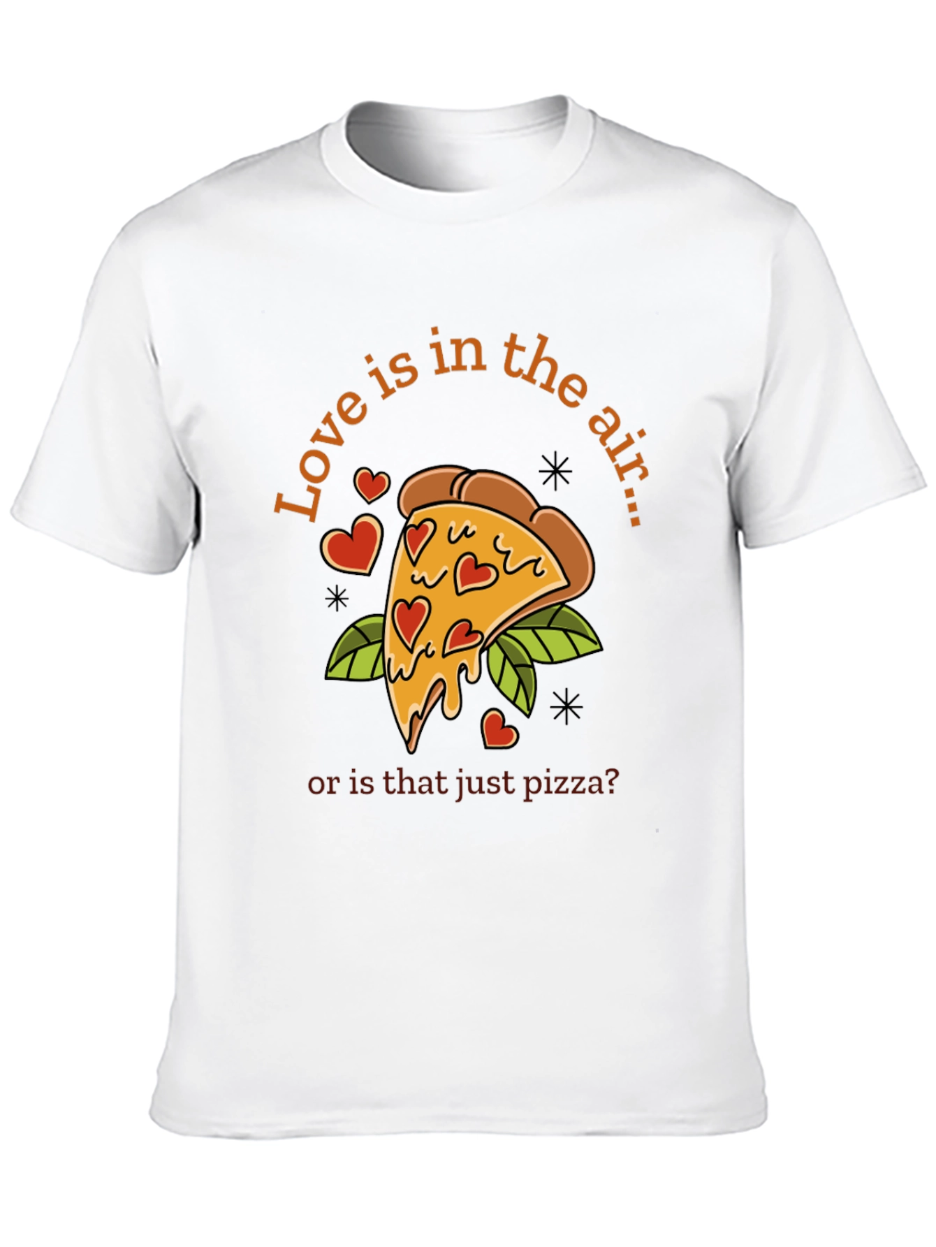 Love & Pizza T-Shirt - Funny Valentines Day Tee