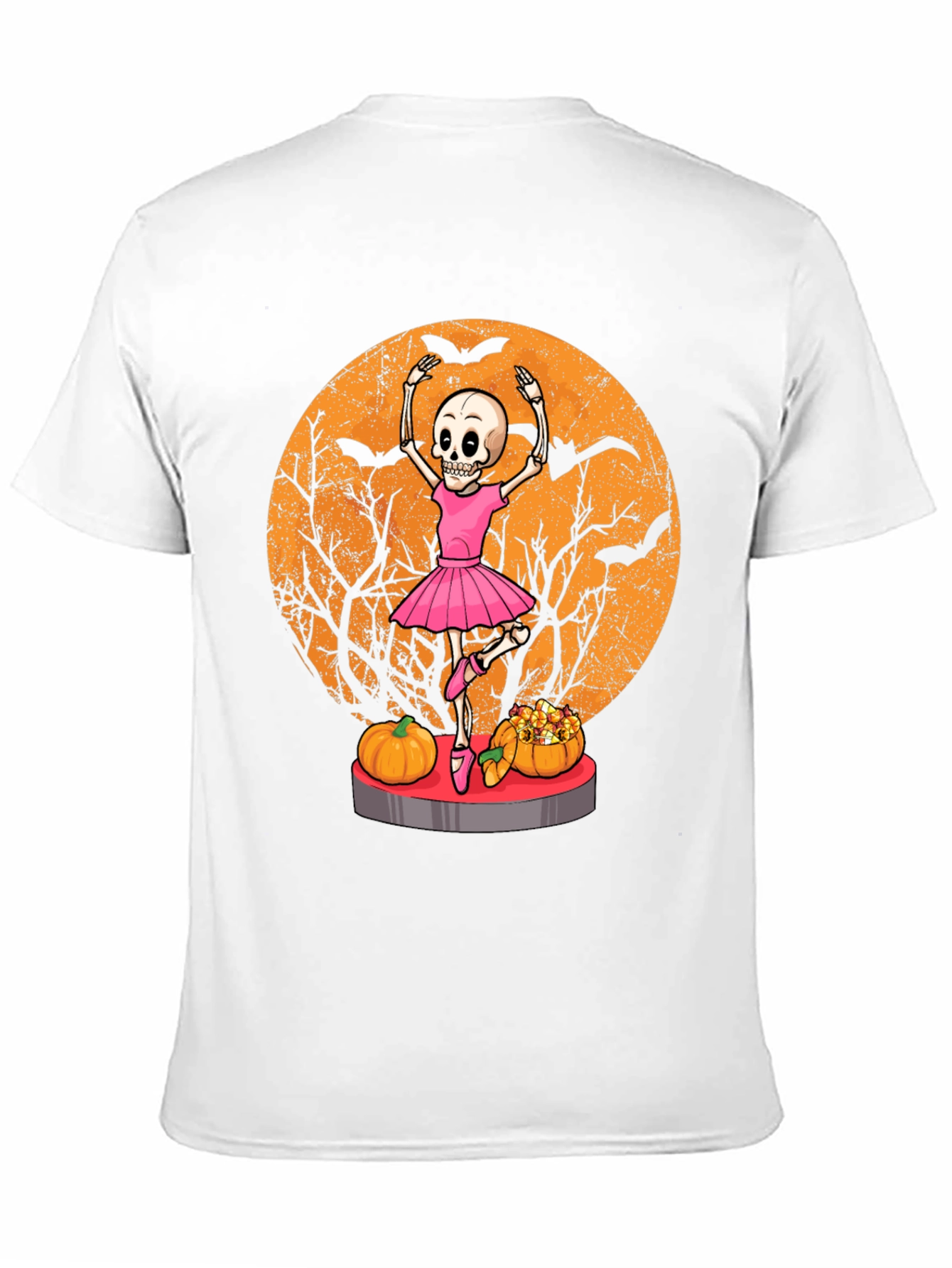 Halloween Skeleton Ballerina T-Shirt