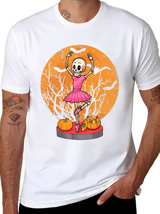 Halloween Skeleton Ballerina T-Shirt