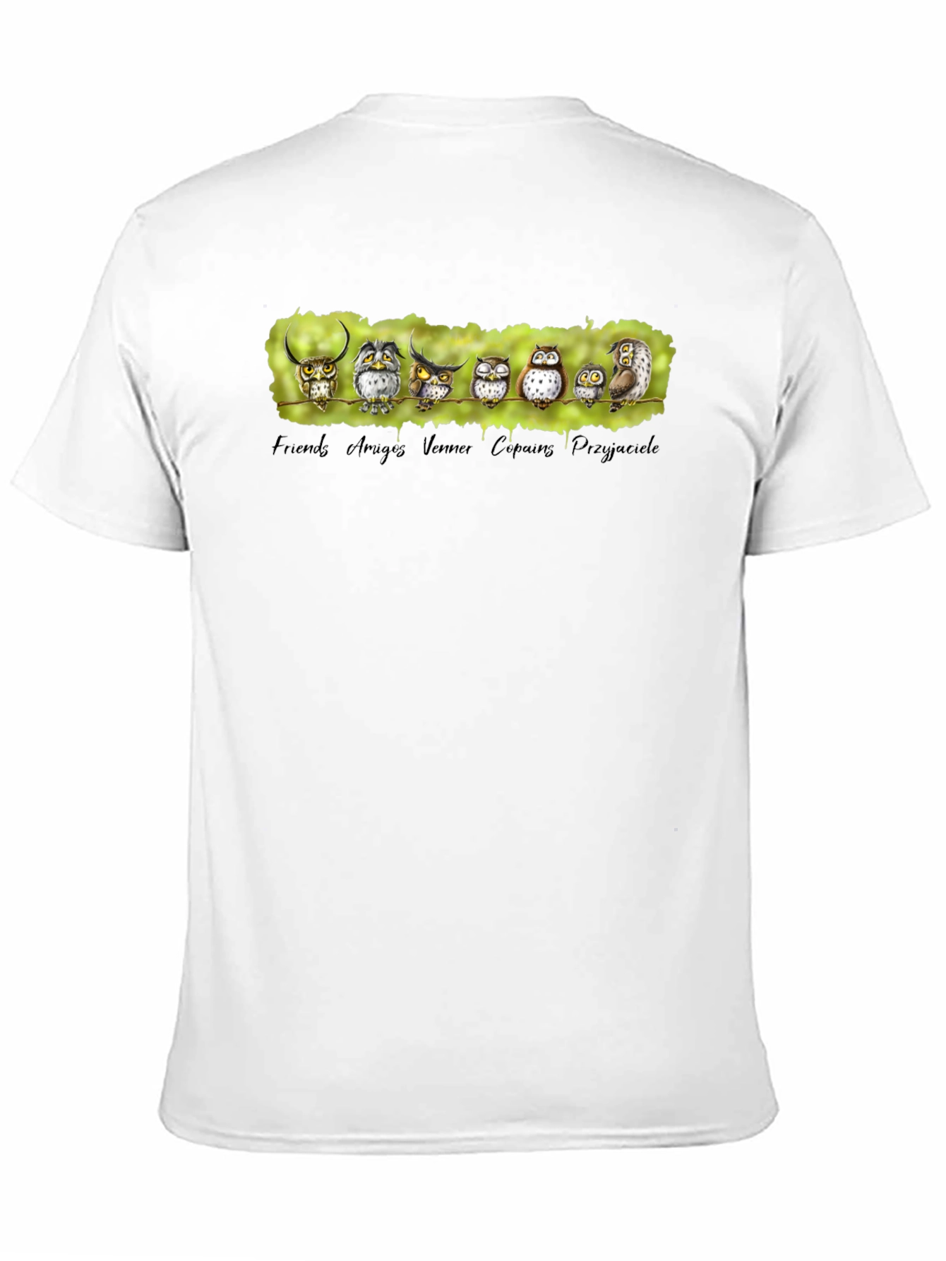 Owl Friends Graphic Tee - Black T-Shirt