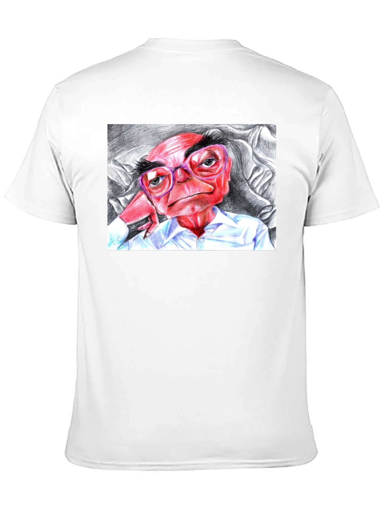 Cartoon Character Graphic Tee - Black
