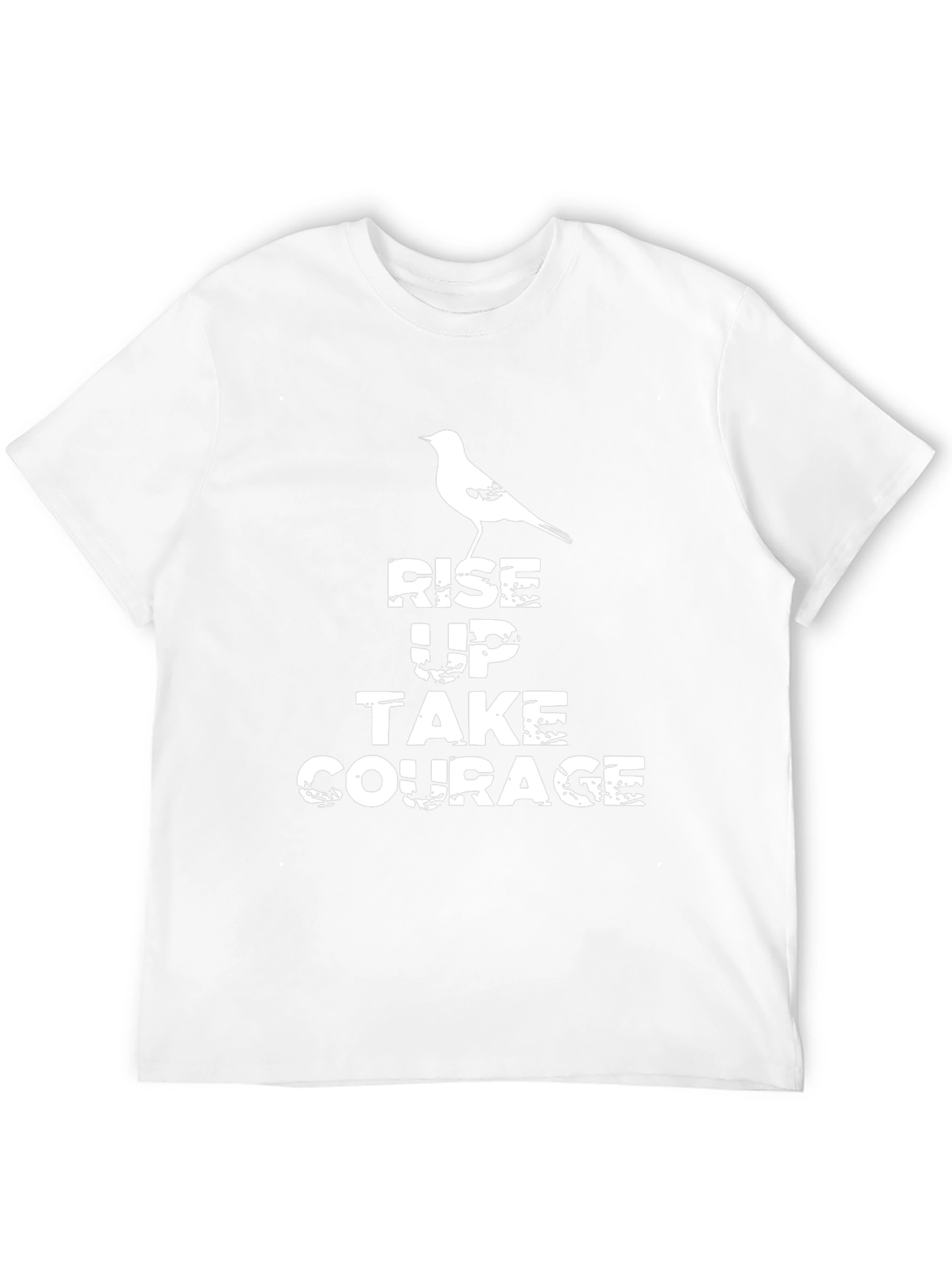 Rise Up Courage Tee - Motivational Graphic T-Shirt