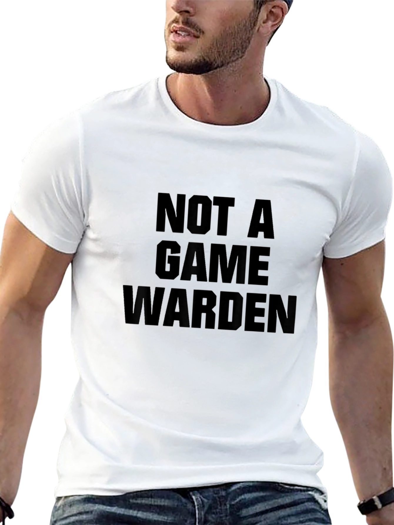 Not a Game Warden Black T-Shirt