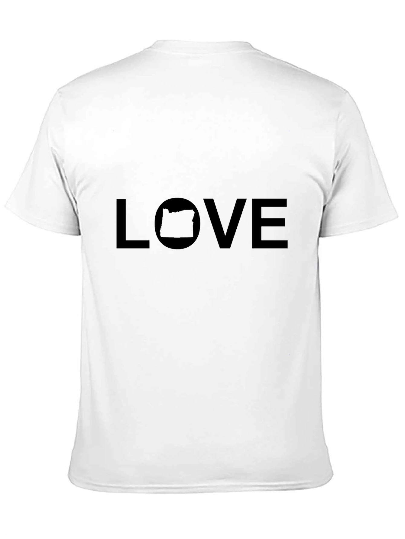 Oregon Love Graphic Tee - Black Cotton T-Shirt