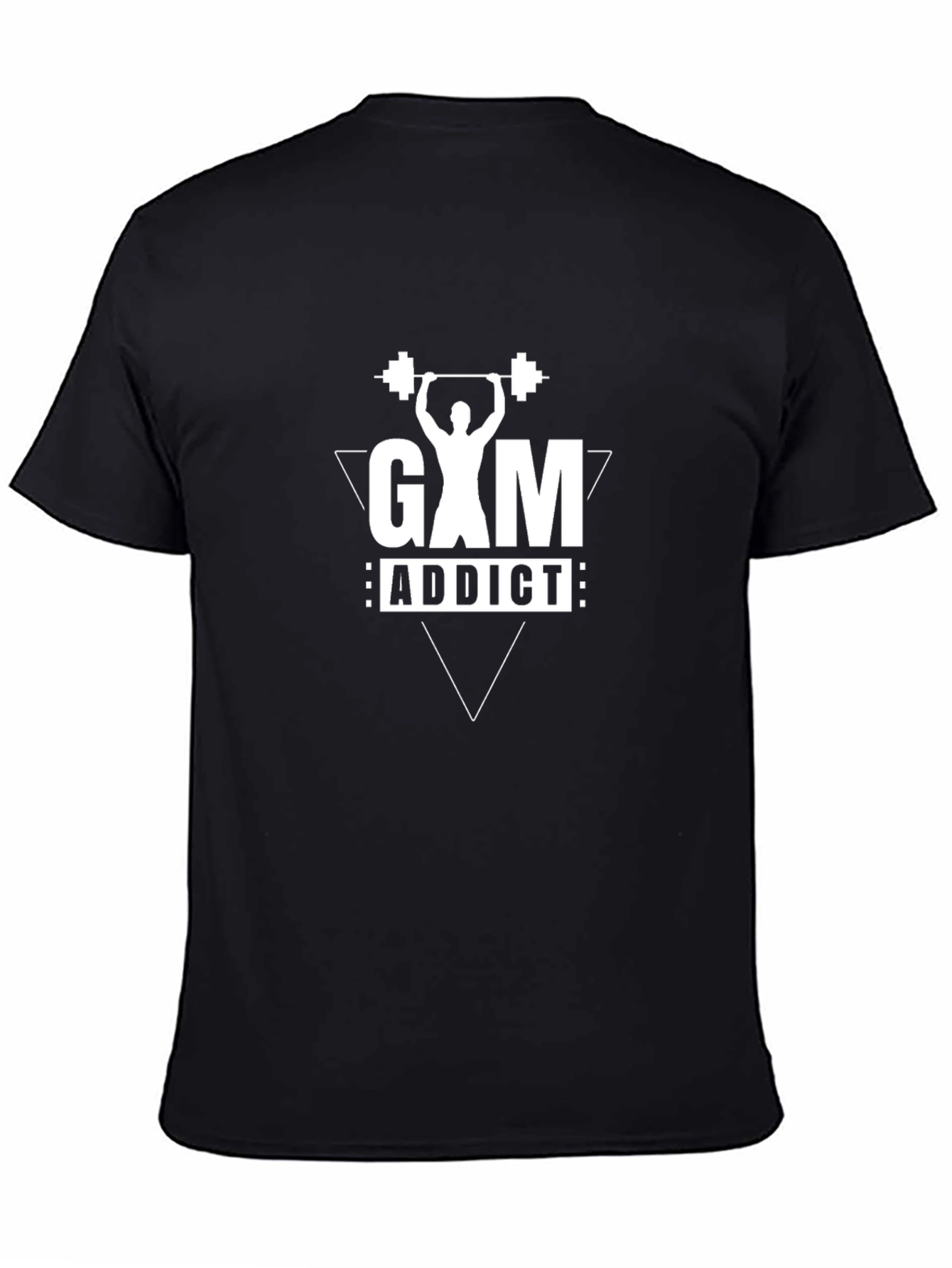 Gym Addict T-Shirt - Black Short Sleeve