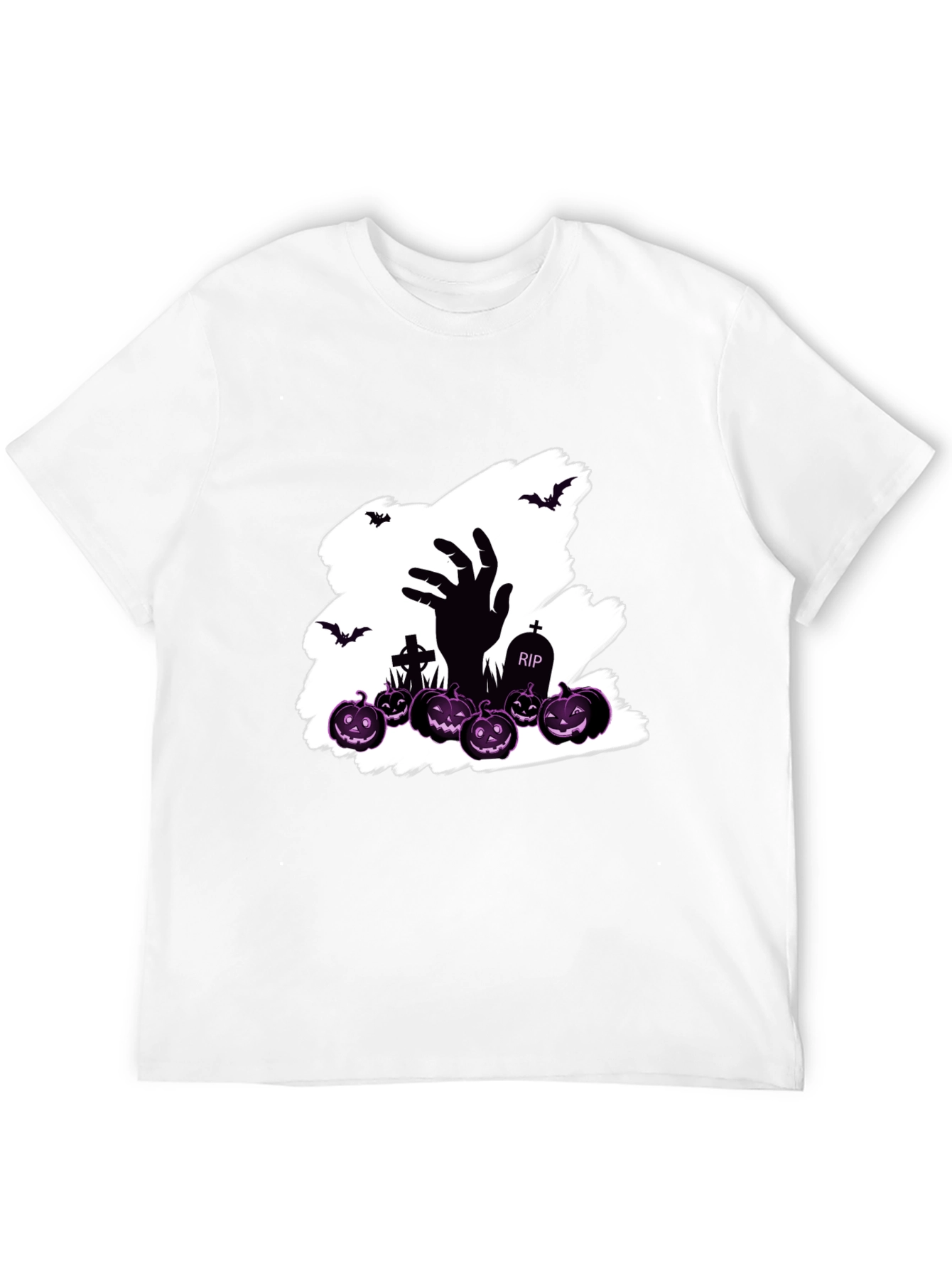 Halloween Zombie Hand Pumpkin T-Shirt