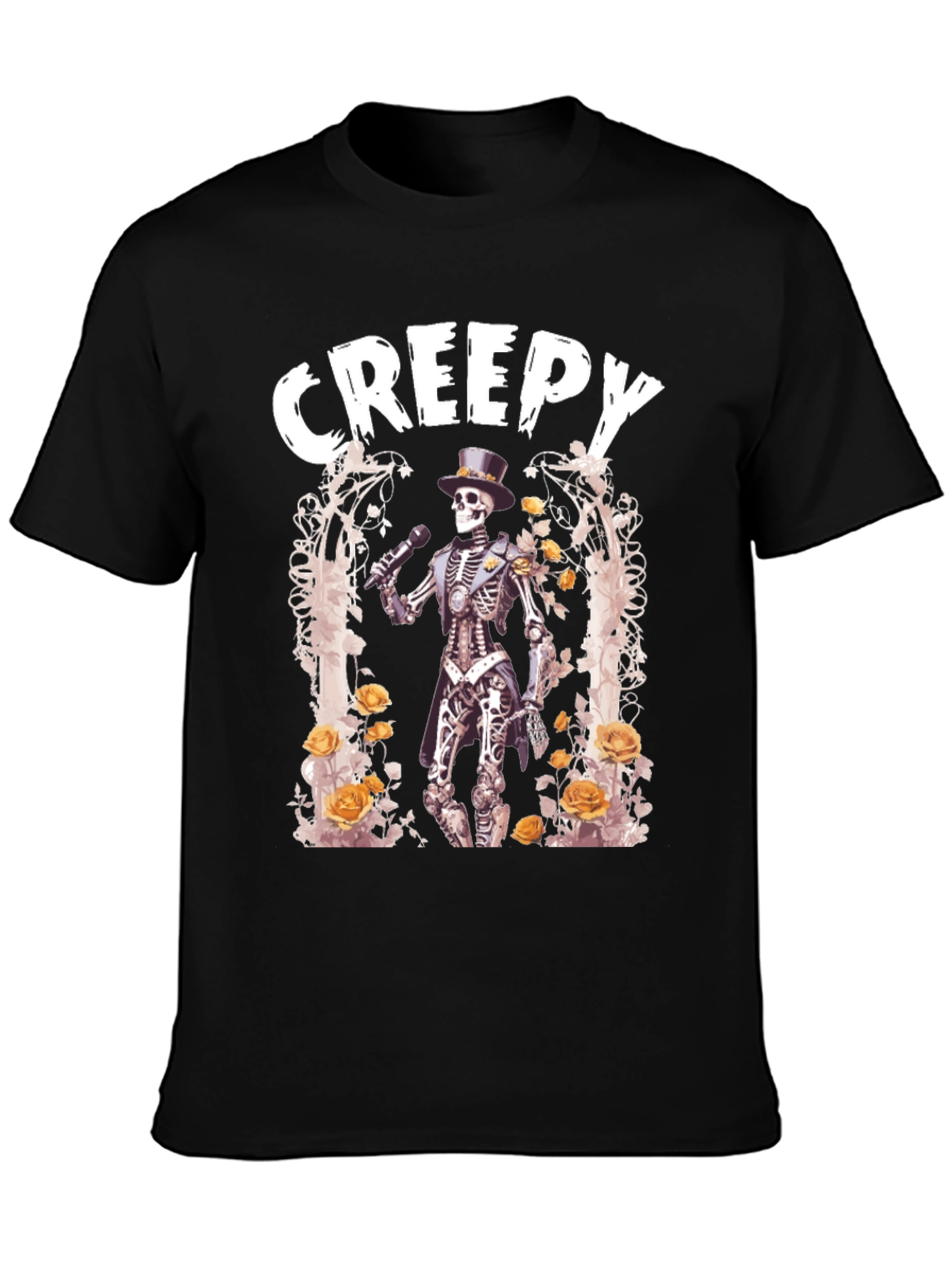 Creepy Skeleton T-Shirt - Spooky Style