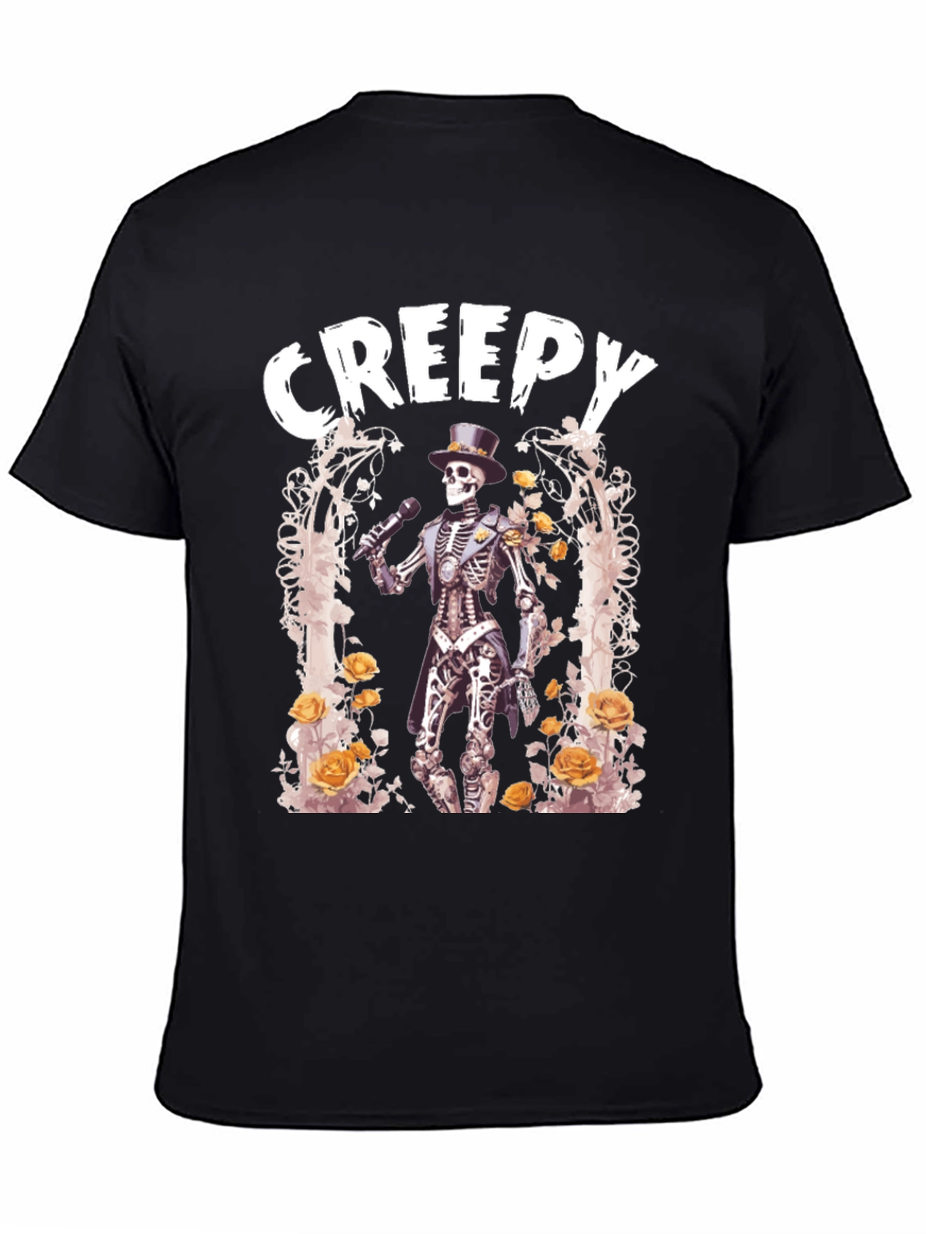 Creepy Skeleton T-Shirt - Spooky Style