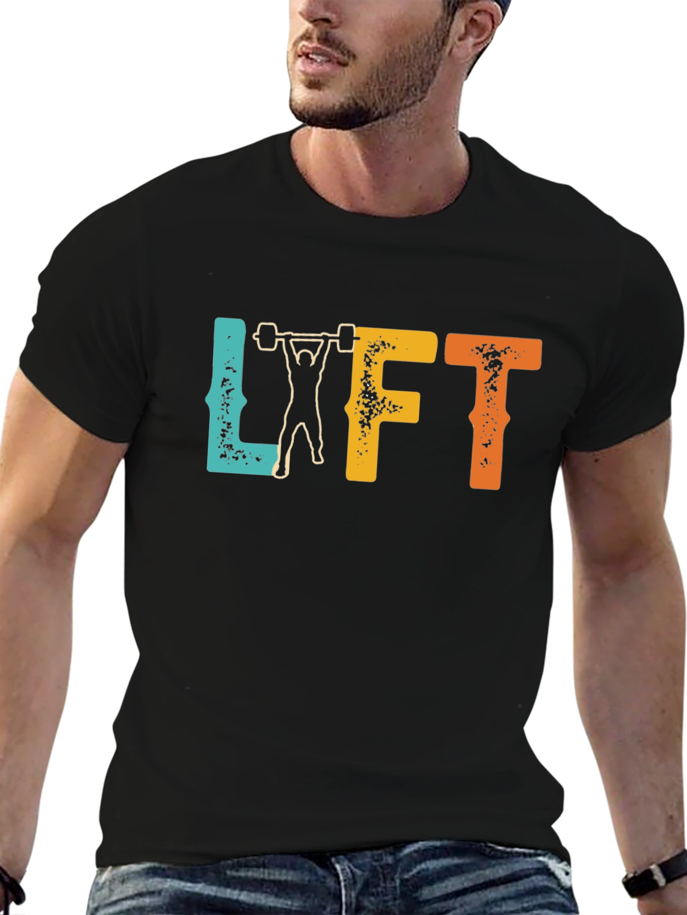 Retro Lift Graphic T-Shirt | Fitness Apparel