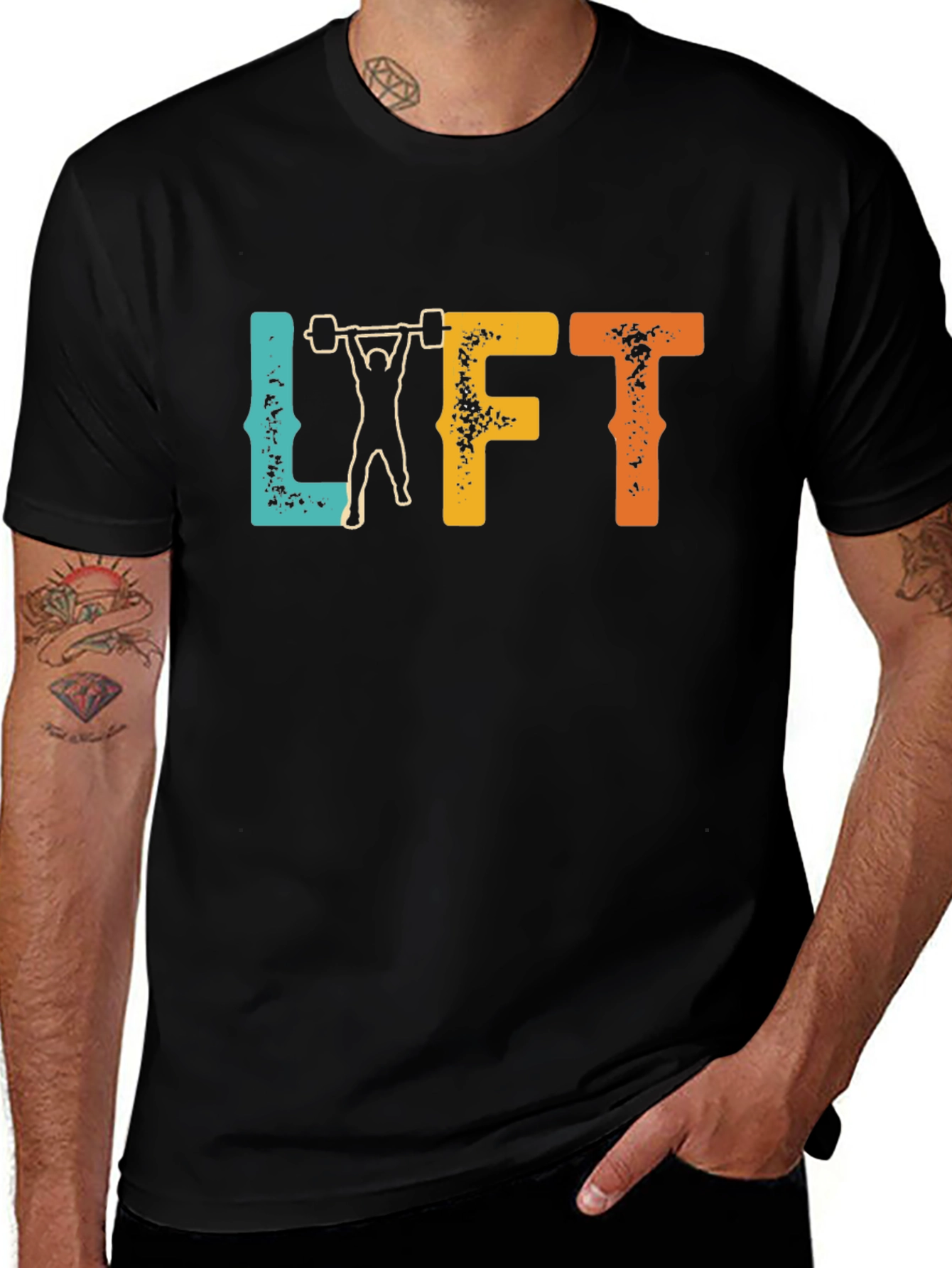 Retro Lift Graphic T-Shirt | Fitness Apparel