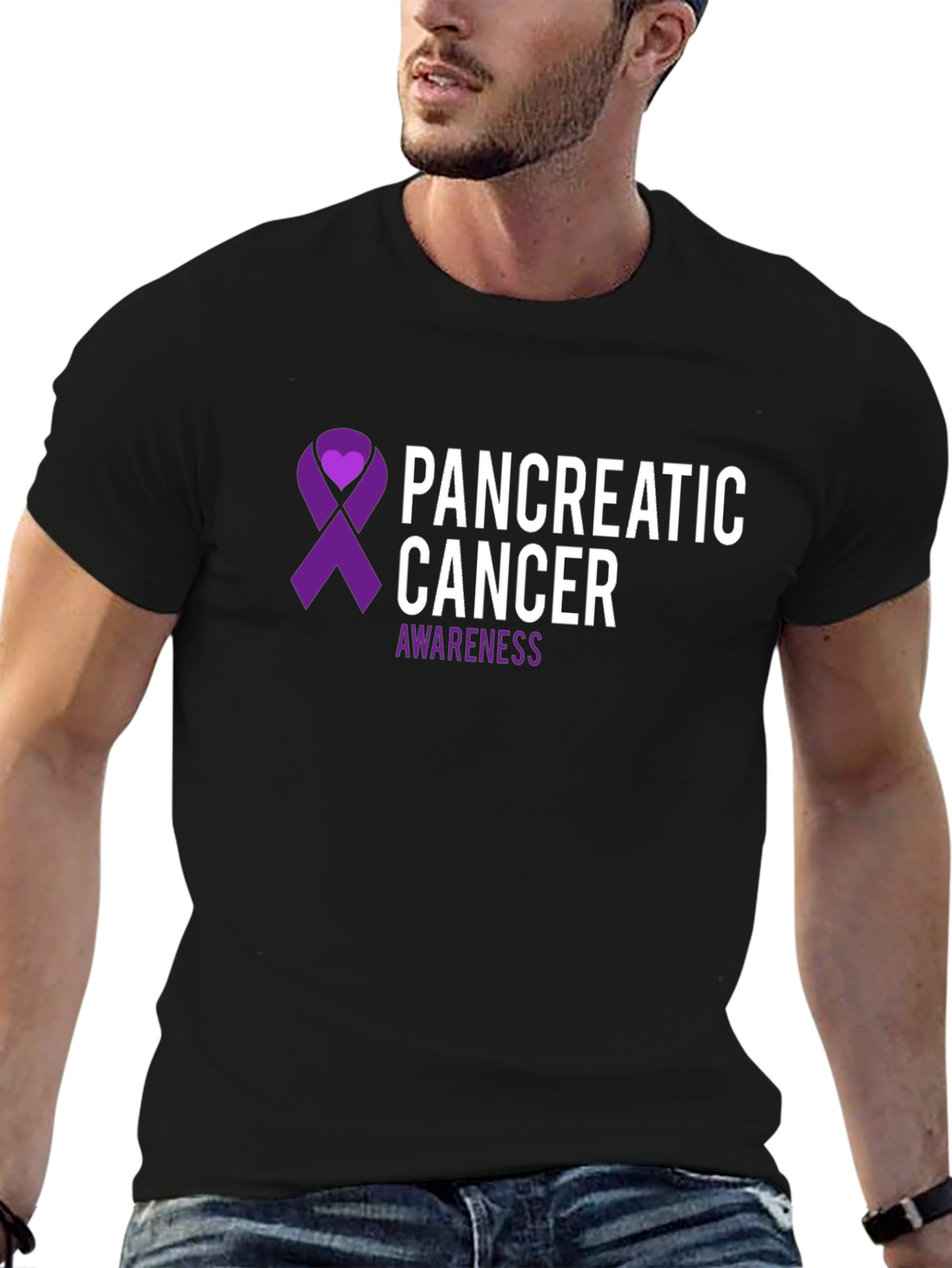 Pancreatic Cancer Awareness Ribbon T-Shirt