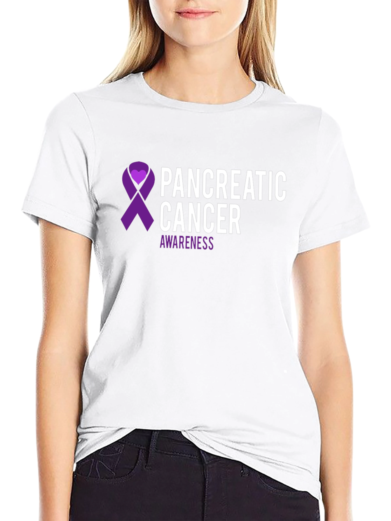 Pancreatic Cancer Awareness Ribbon T-Shirt