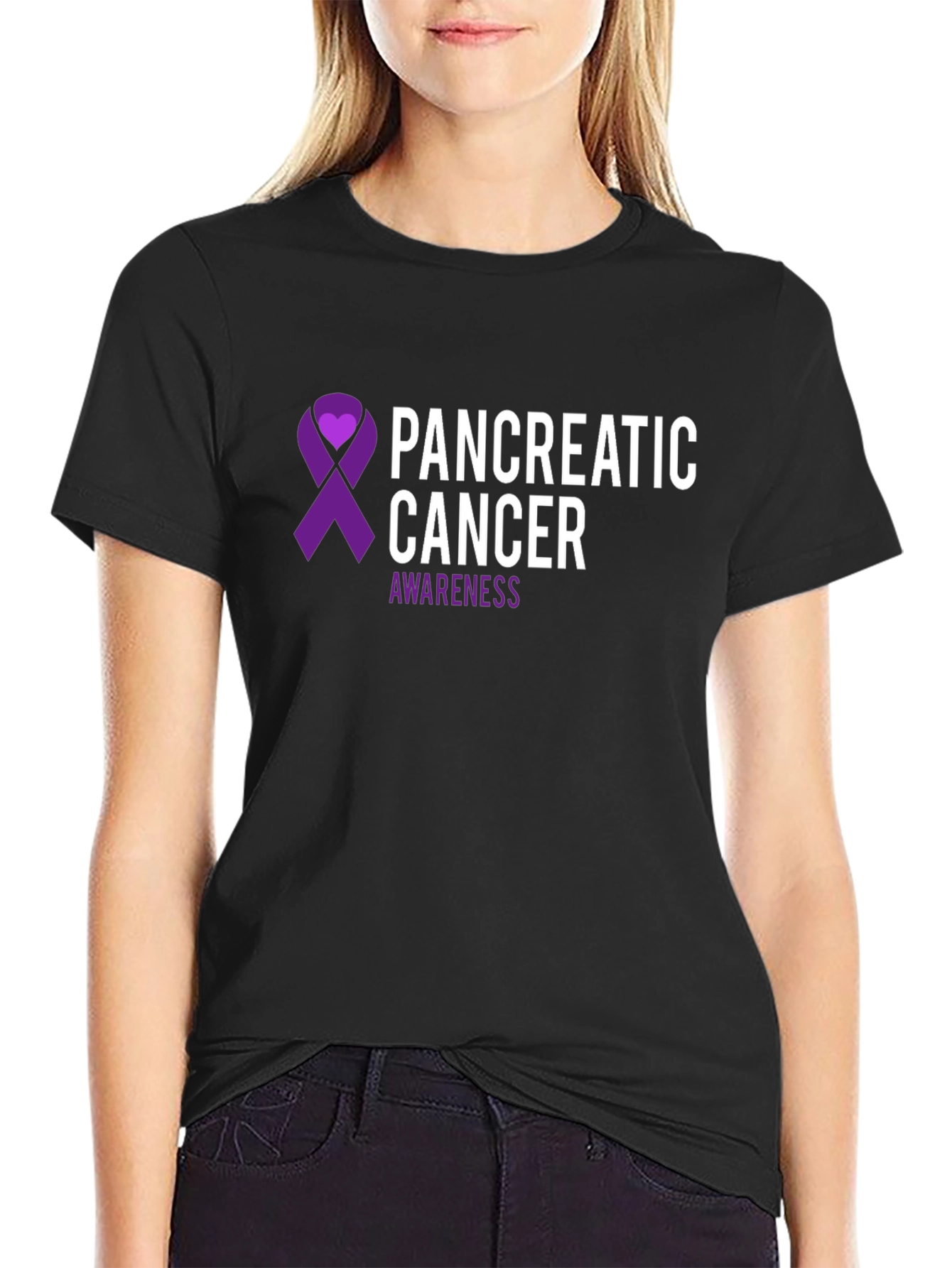 Pancreatic Cancer Awareness Ribbon T-Shirt