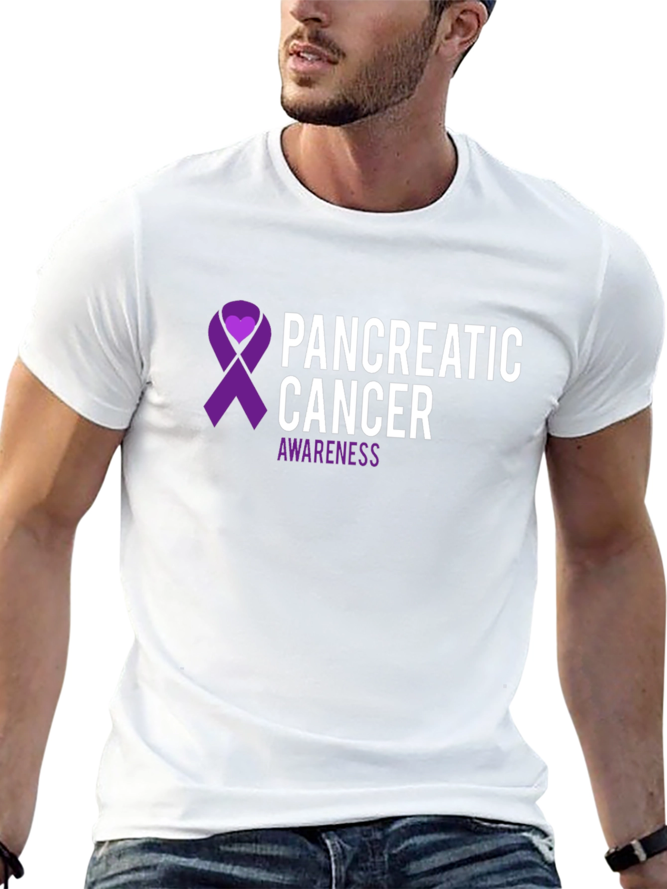 Pancreatic Cancer Awareness Ribbon T-Shirt