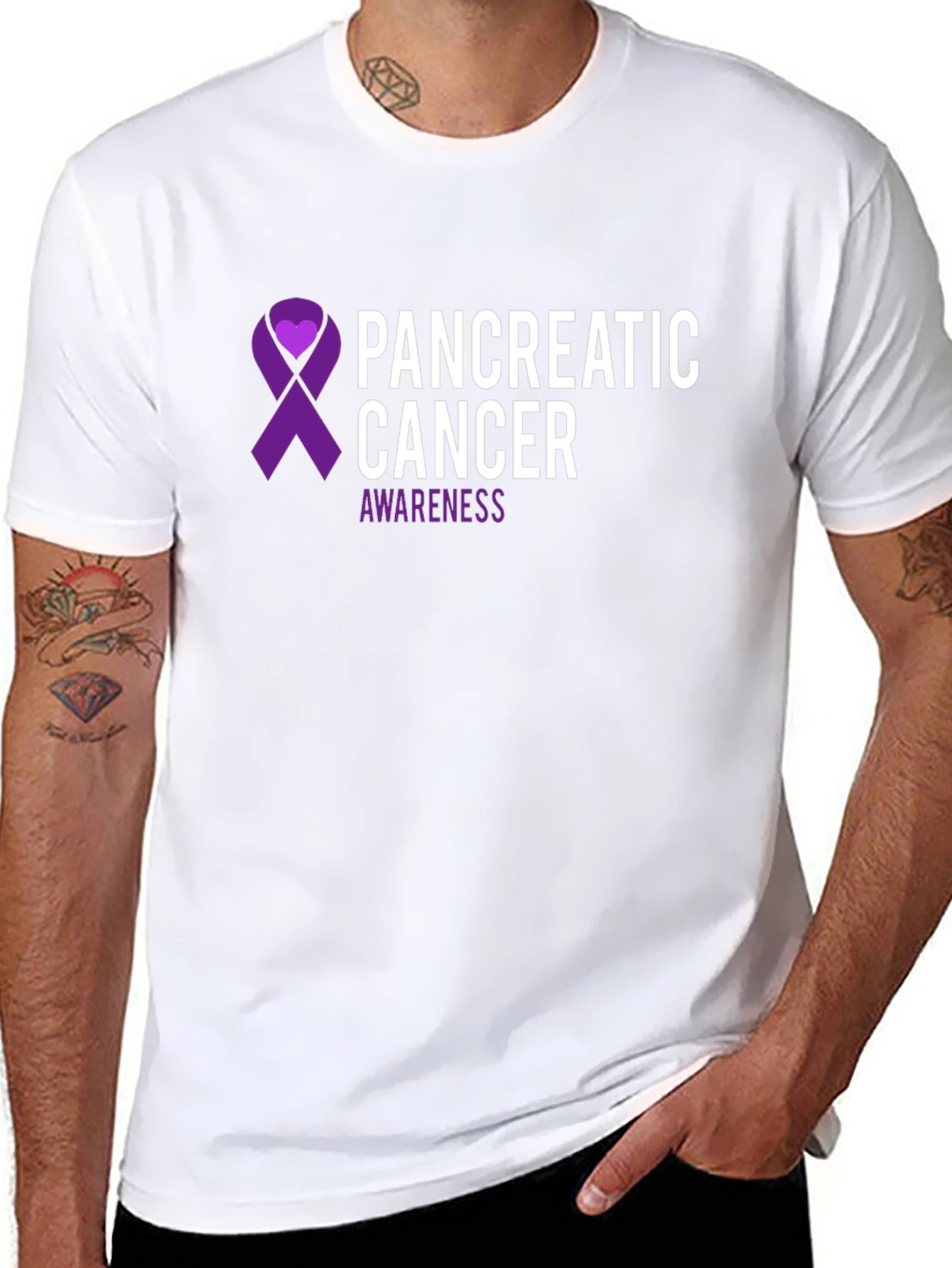 Pancreatic Cancer Awareness Ribbon T-Shirt