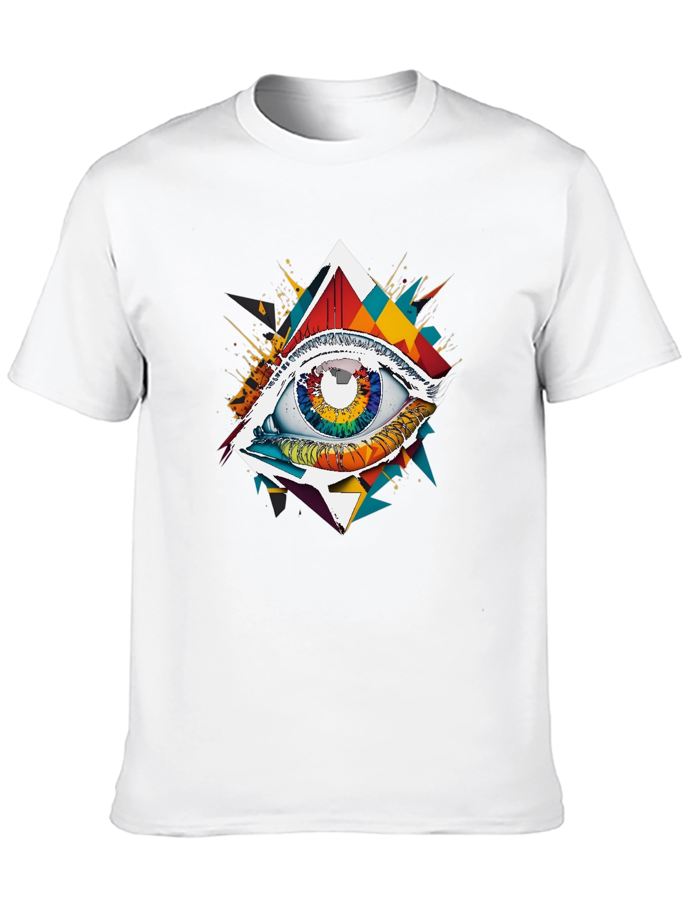 Psychedelic Eye Graphic Tee - Mens Black T-Shirt