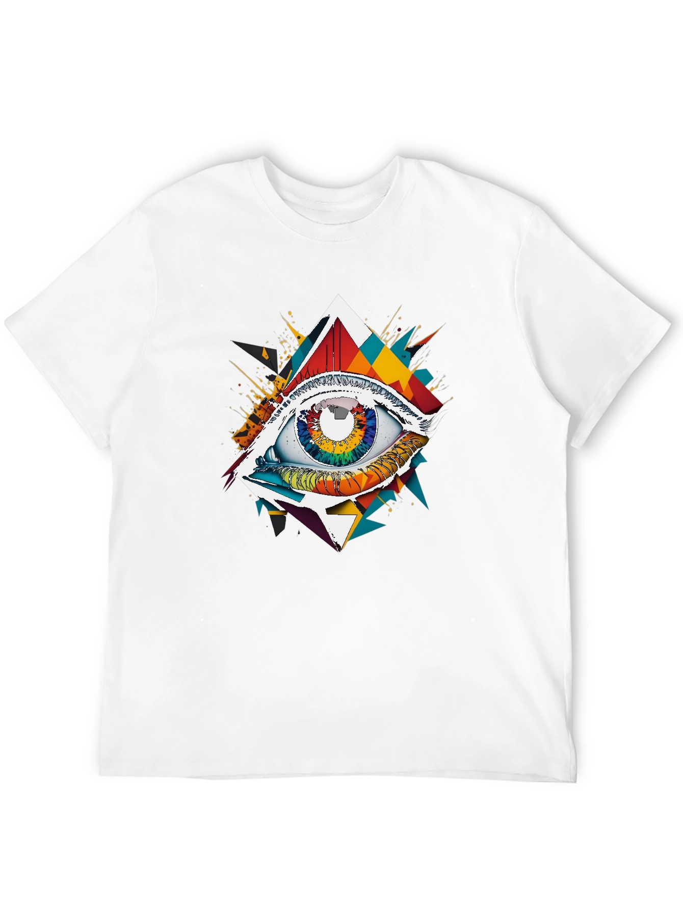 Psychedelic Eye Graphic Tee - Mens Black T-Shirt