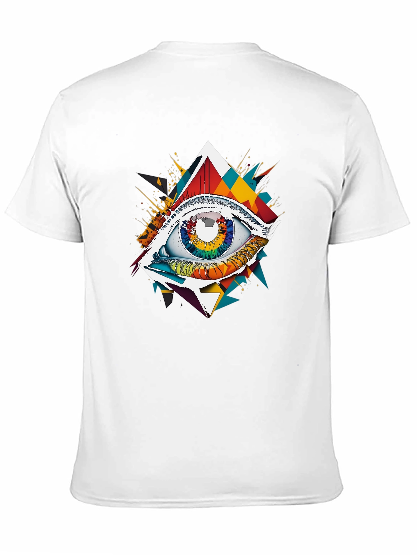 Psychedelic Eye Graphic Tee - Mens Black T-Shirt