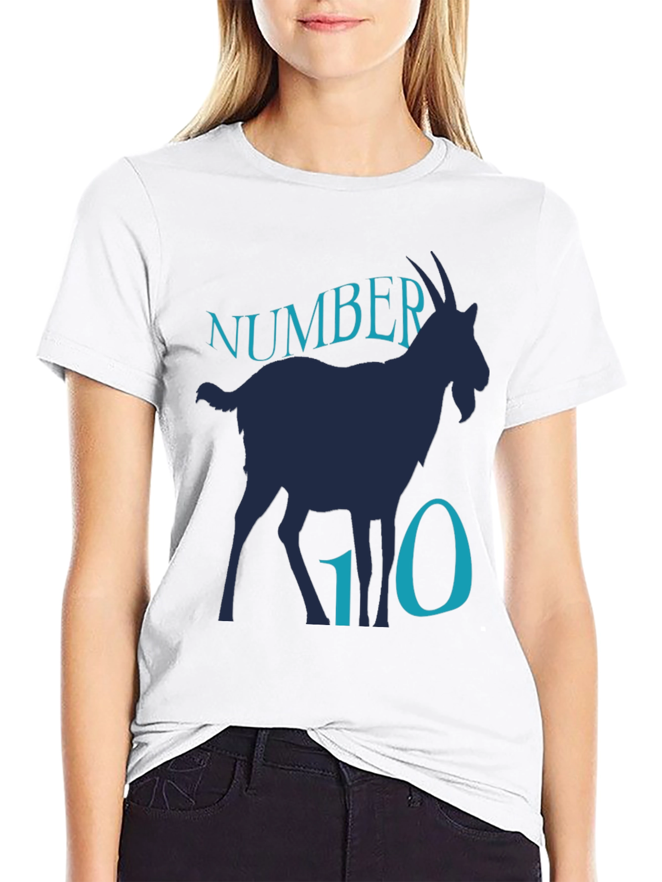 Number 10 Goat Graphic T-Shirt