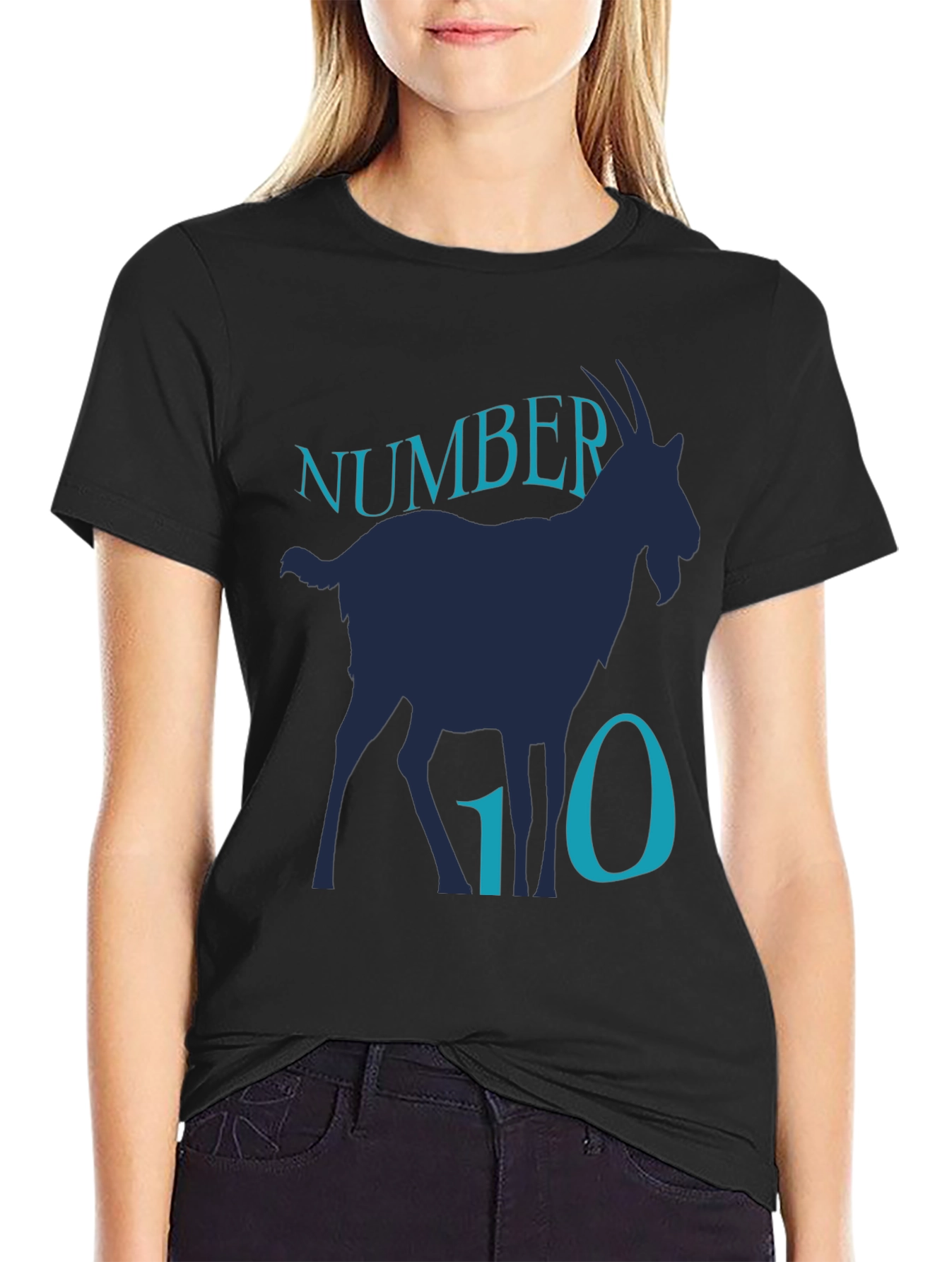 Number 10 Goat Graphic T-Shirt