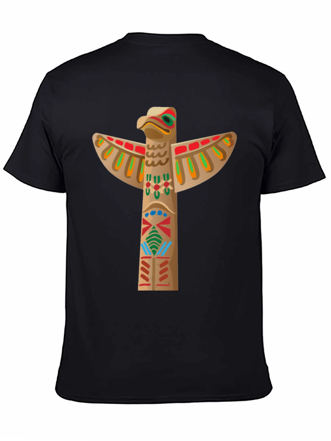 Totem Pole Graphic Tee - Black