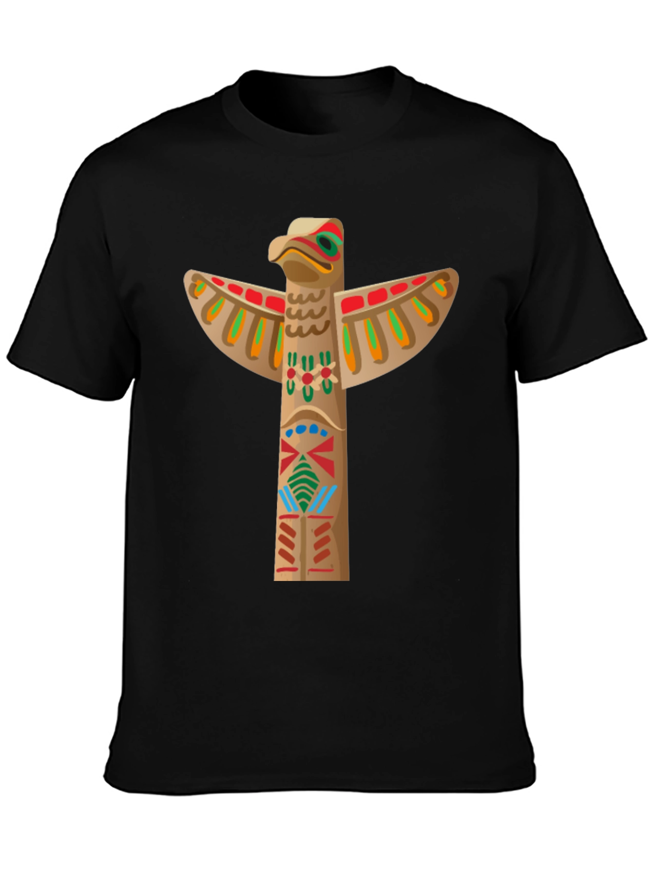 Totem Pole Graphic Tee - Black