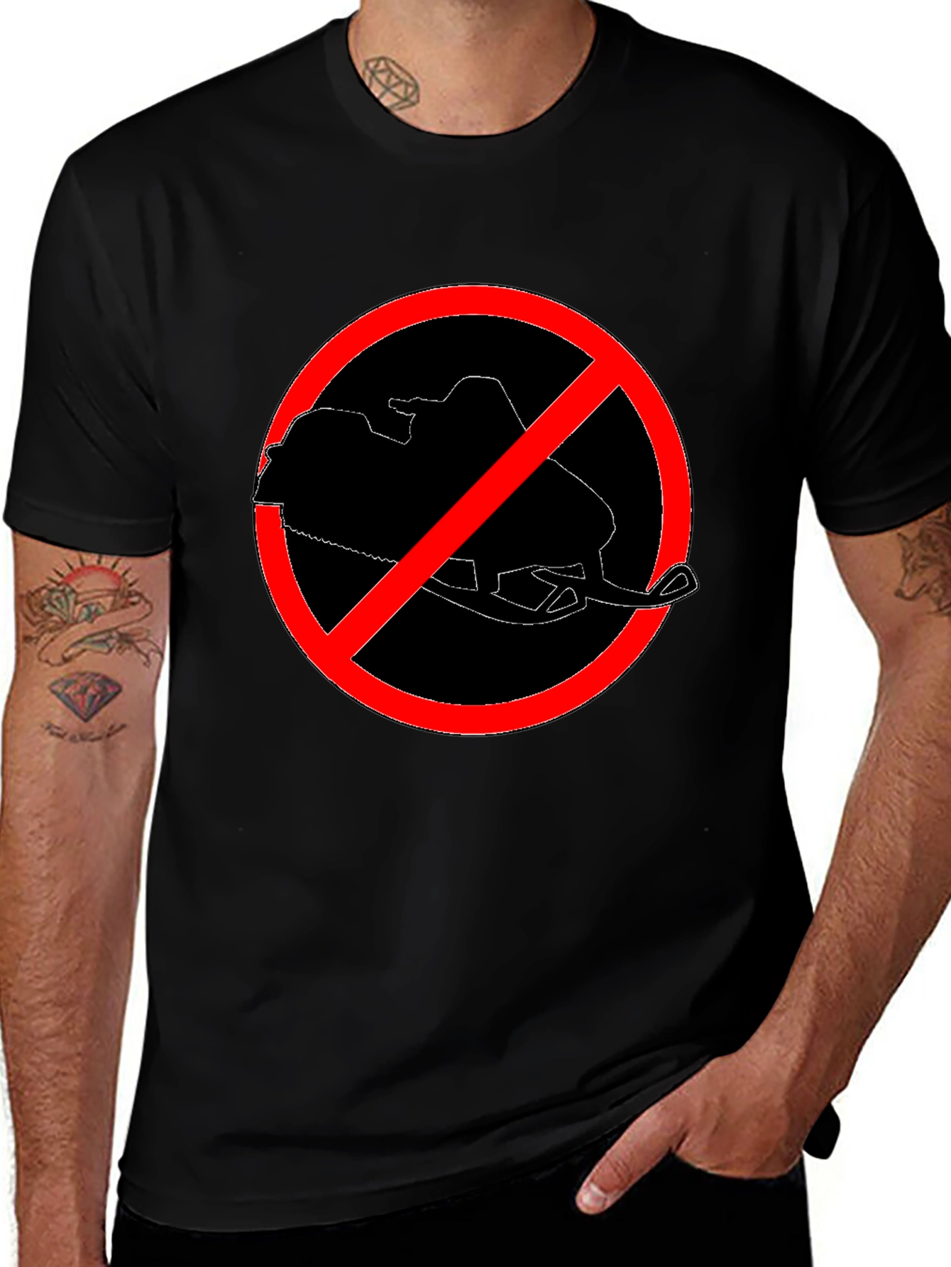 No Snowmobiling T-Shirt